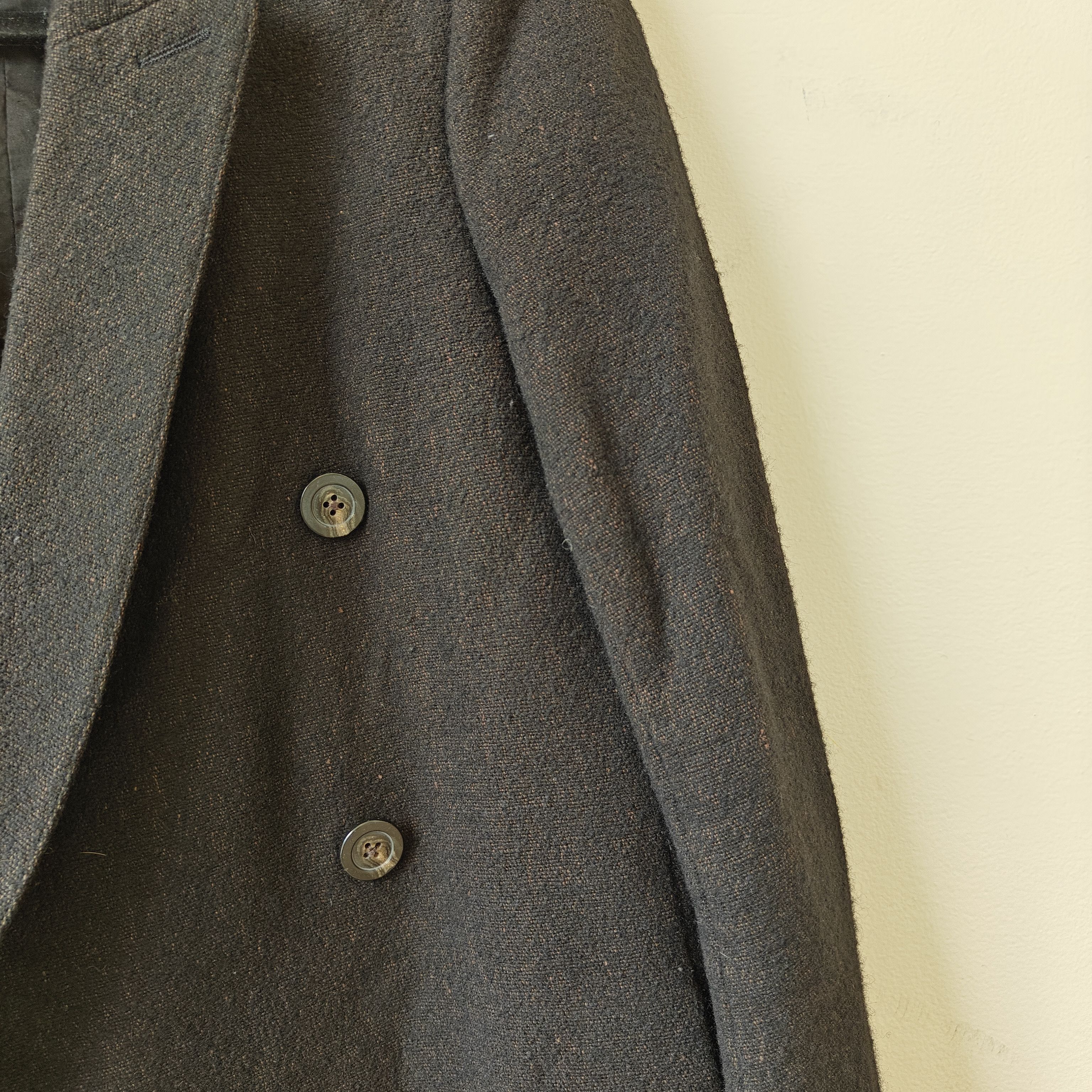 Rick Owens Black wool blend Sisyphus FW18 overcoat double Breasted Size US S / EU 44-46 / 1 - 4 Thumbnail