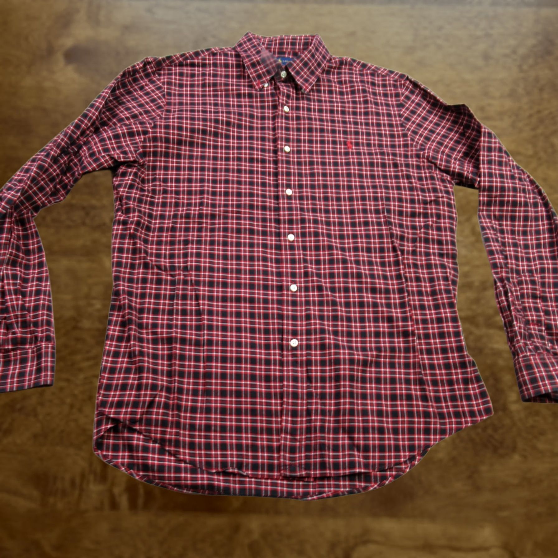 Ralph Lauren Ralph Lauren Shirt Mens Large Long Sleeve Plaid Lightweight Button Front Casual Size US L / EU 52-54 / 3 - 1 Thumbnail