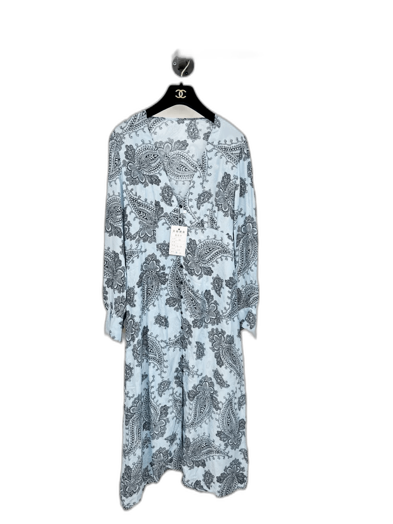 Celine Sandro Floral Print Long Sleeve Dress Size M / US 6-8 / IT 42-44 - 1 Thumbnail