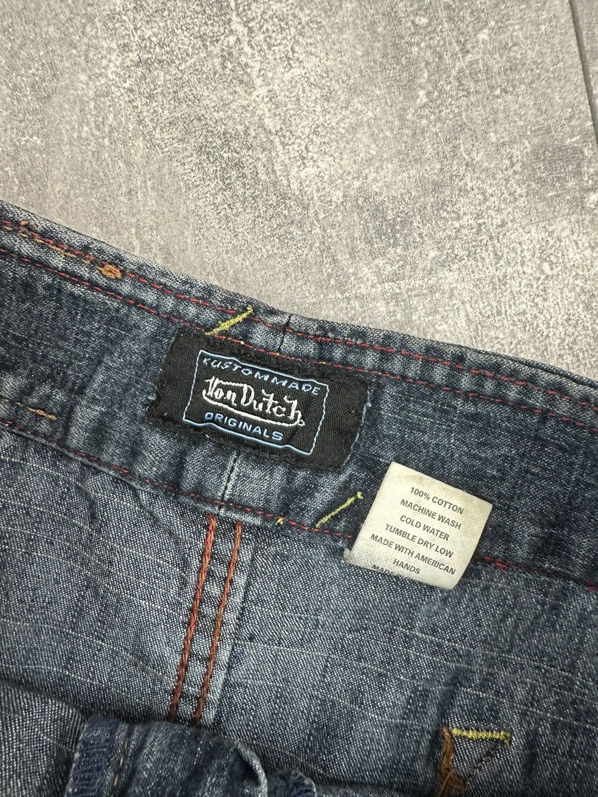 Von Dutch Womens Von Dutch Retro Overprint Logo Mini Skirt Size 30" / US 8 / IT 44 - 13 Thumbnail