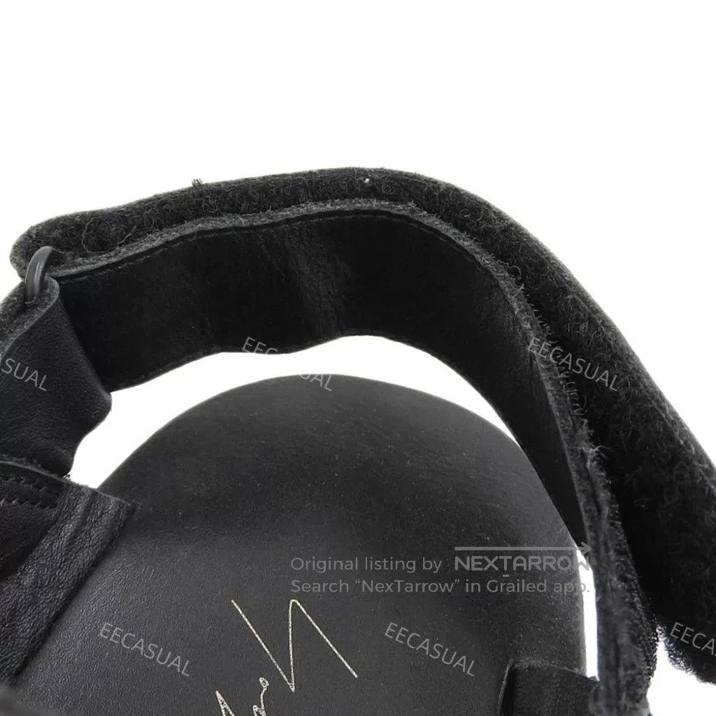 Yohji Yamamoto Yohji Yamamoto Black Leather Sandals. Size US 7 / EU 40 - 4 Thumbnail