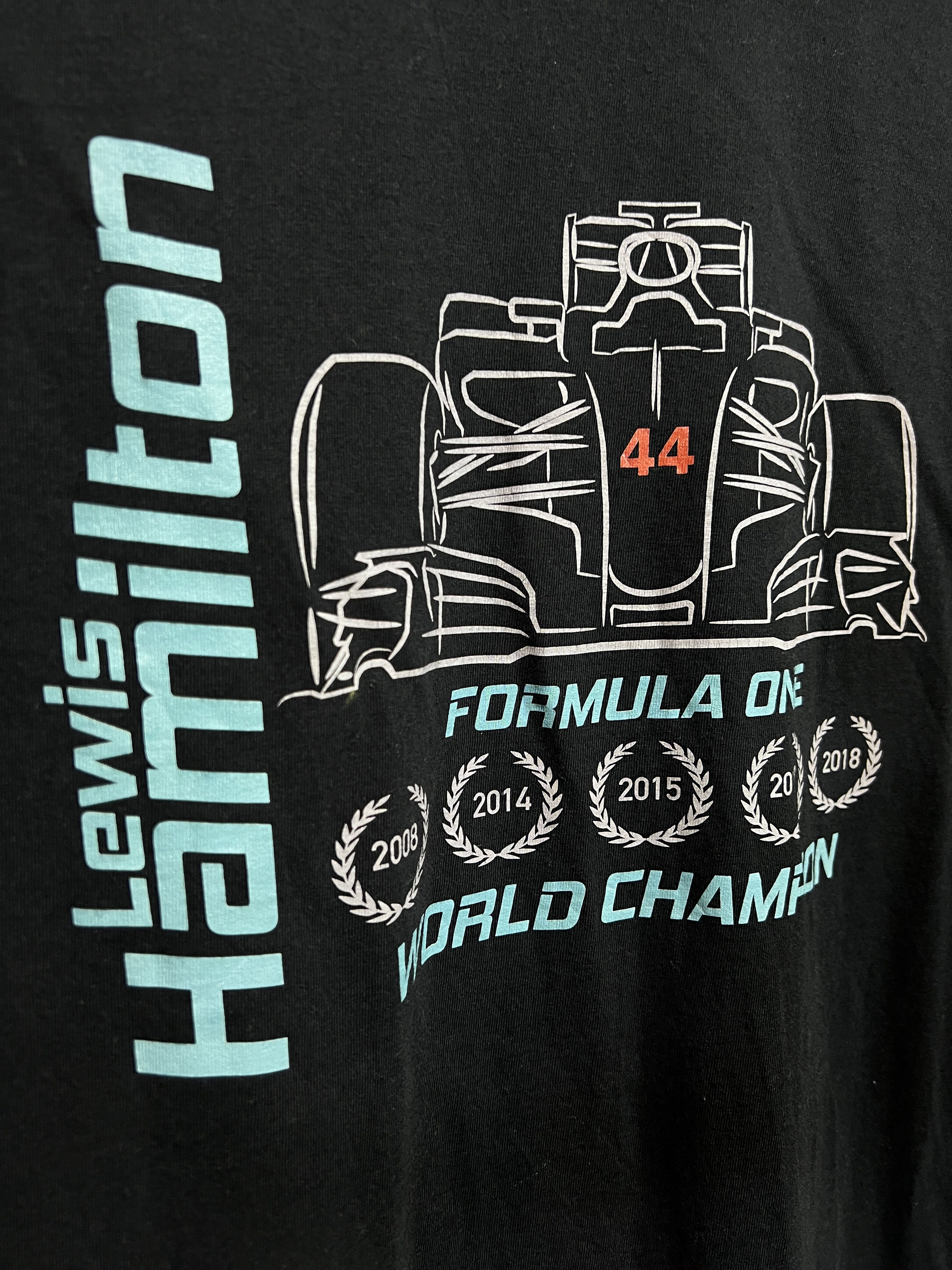 Formula 1 Lewis Hamilton F1 Racing Fun T shirt Size M Size US M / EU 48-50 / 2 - 3 Thumbnail