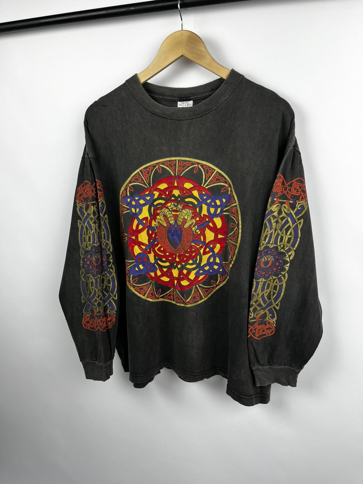 Vintage CELTIC vintage long sleeve 90s black metal Size US XL / EU 56 / 4 - 7 Thumbnail