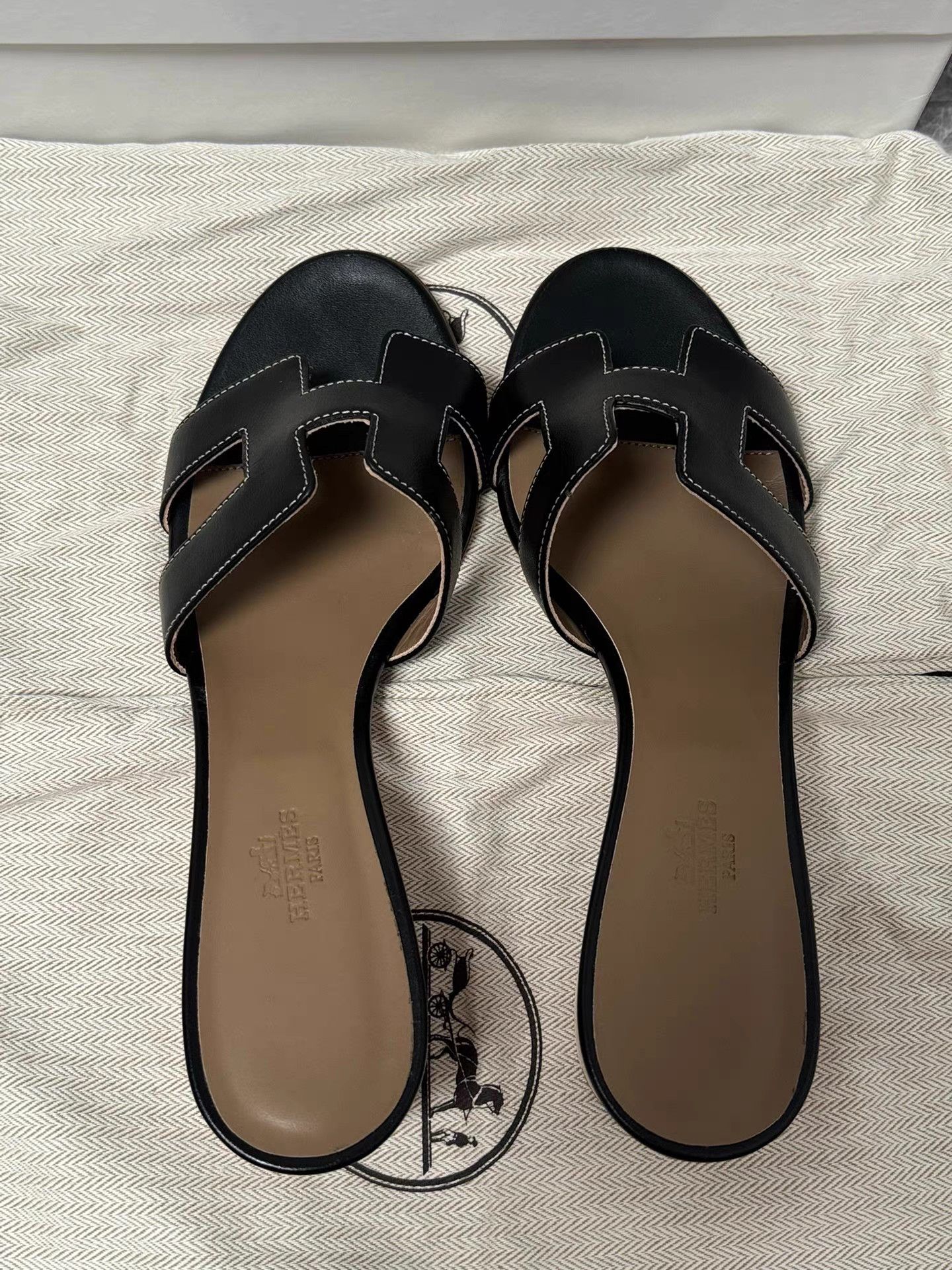 Hermes Hermès Oasis H Block Heel Slides K6 Size US 10 / IT 40 - 7 Thumbnail