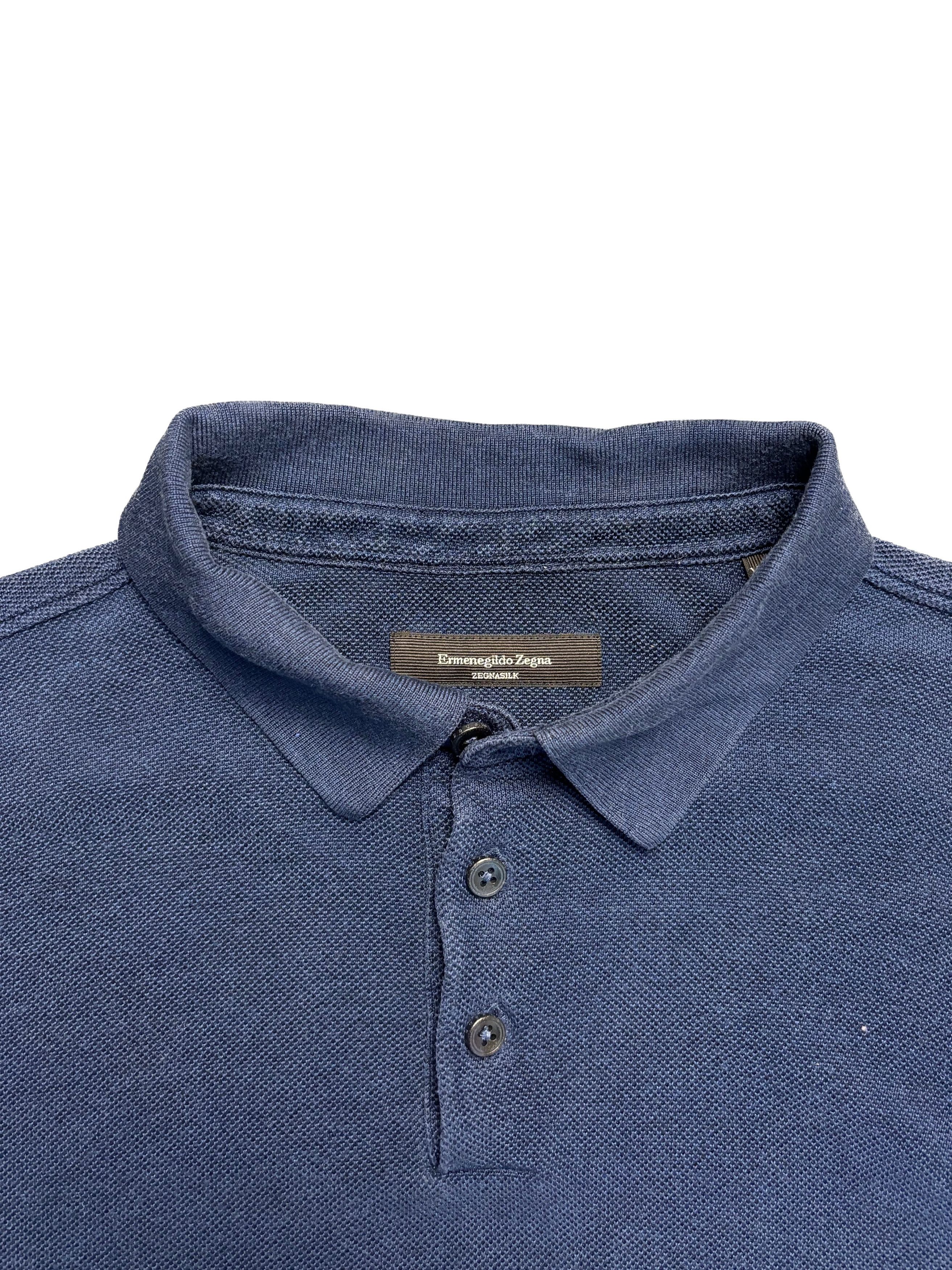 Ermenegildo Zegna Ermenegildo Zegna Silk Boxy Polo Size US XXL / EU 58 / 5 - 3 Thumbnail