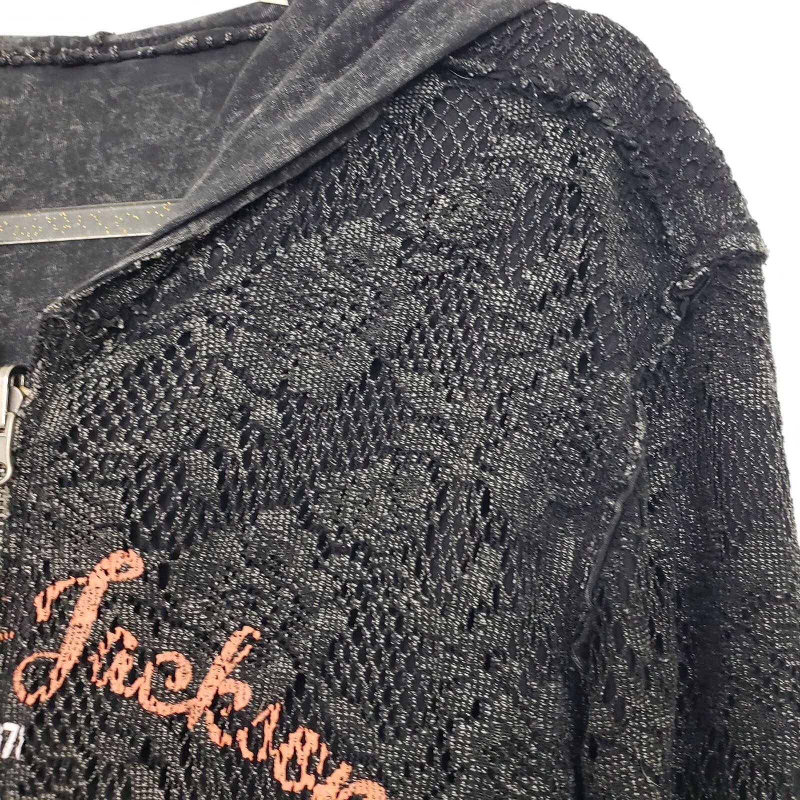 Designer Barrett Jackson Lace Distressed Reversible Jacket Womens M Size M / US 6-8 / IT 42-44 - 3 Thumbnail