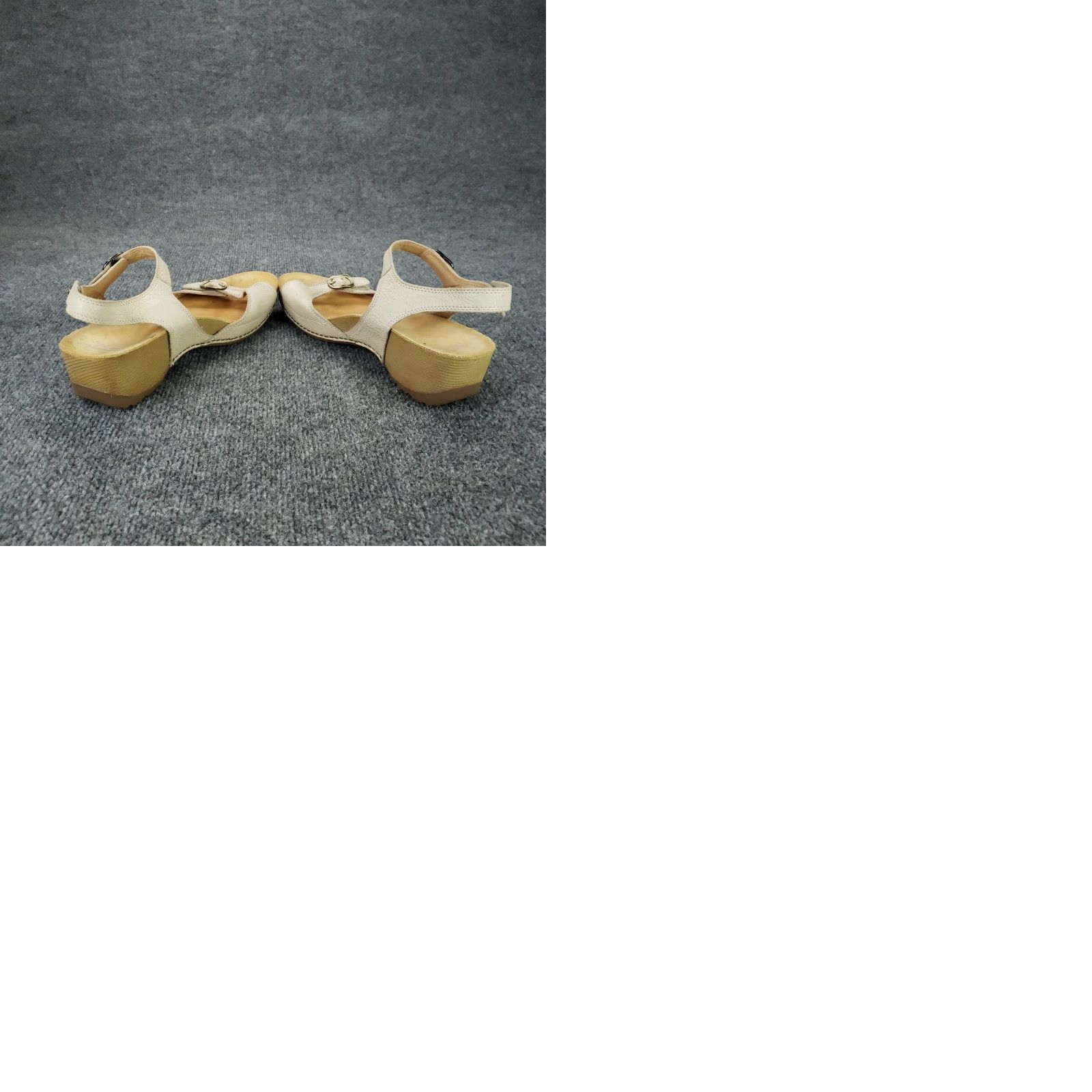 Dansko Dansko Sandals Beige Leather Wedge Heel Ankle Strap Comfort Womens Size 11 Shoes Size US 11 / IT 41 - 10 Thumbnail