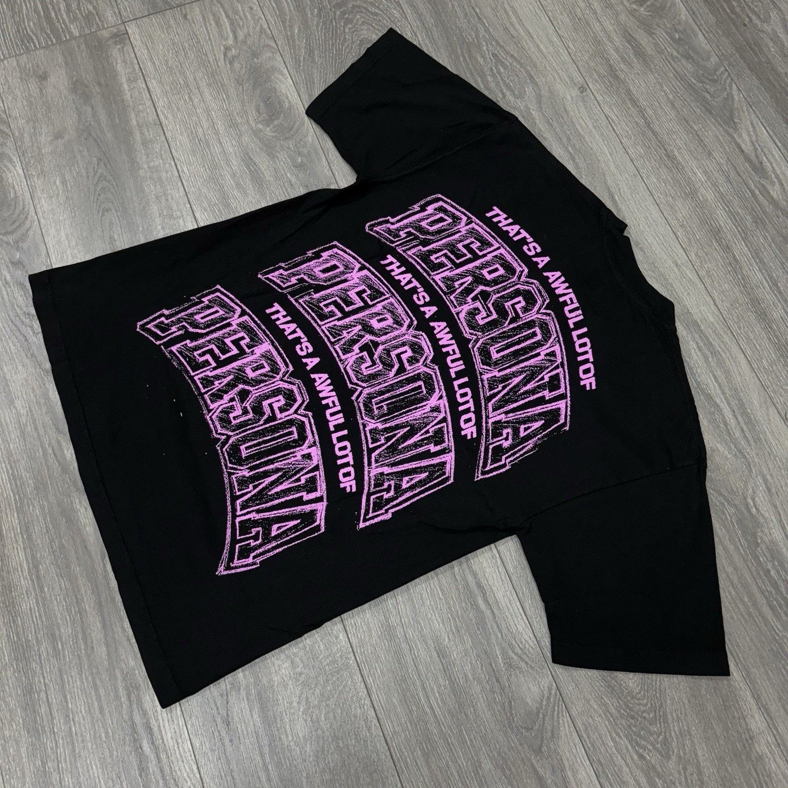 Awful Lot of Cough Syrup Awful Lot Of Cough Syrup X Persona T-Shirt ' Pink ' | NEW! Size US M / EU 48-50 / 2 - 9 Thumbnail