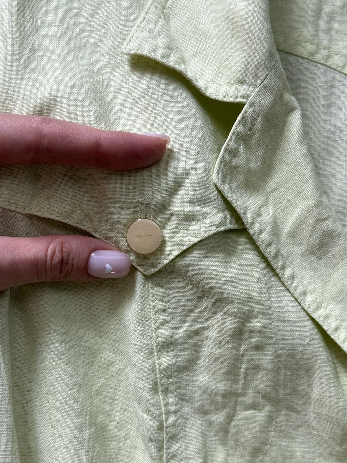 Designer × Escada × Vintage Escada 100% linen avant garde maxi dress Size M / US 6-8 / IT 42-44 - 4 Thumbnail