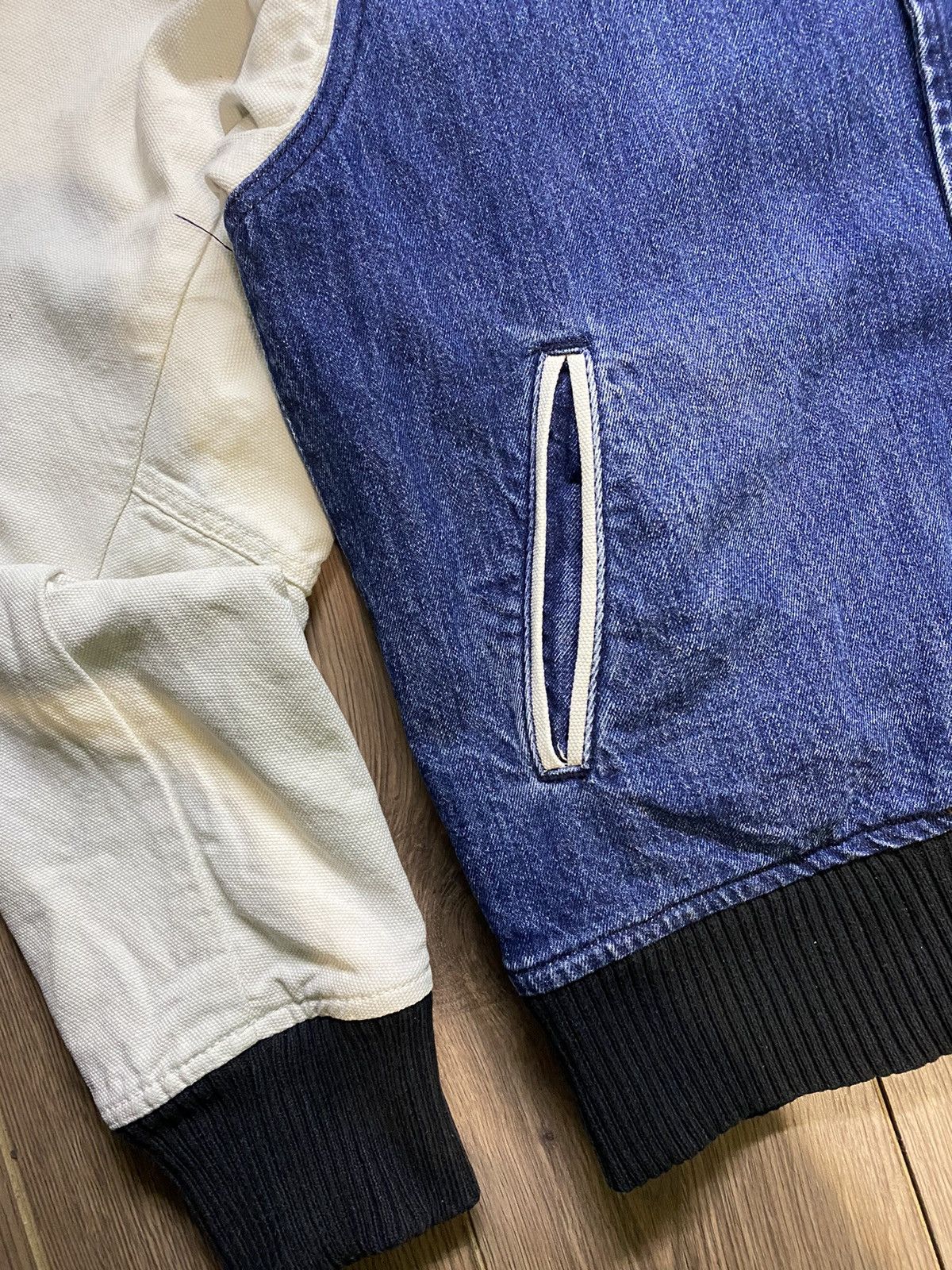 Vintage Guess Asap Rocky Y2K Bomber Denim Jacket Size M