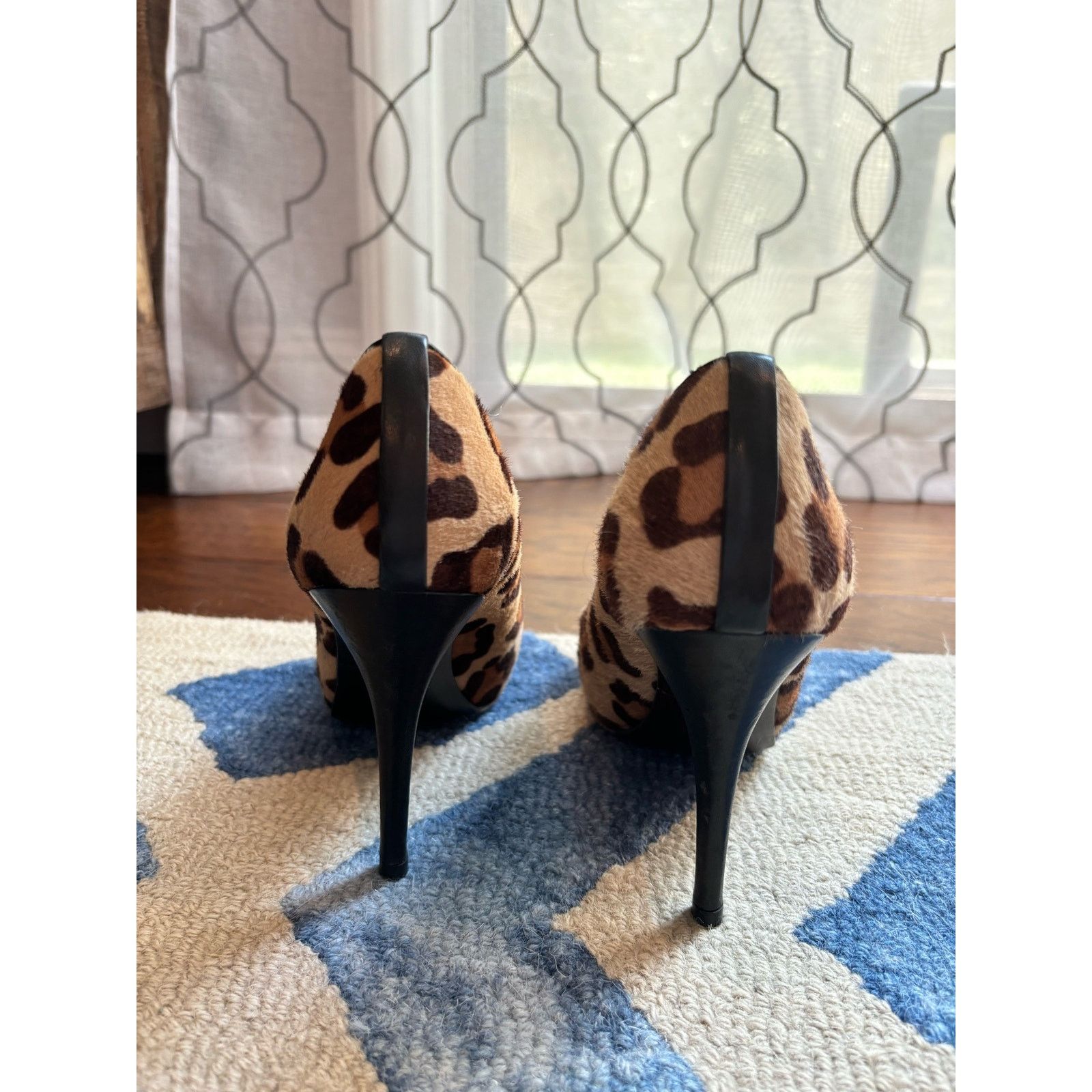 Stuart Weitzman Stewart Weitzman leopard peekaboo toe, stiletto heels ￼ Size US 8 / IT 38 - 5 Thumbnail