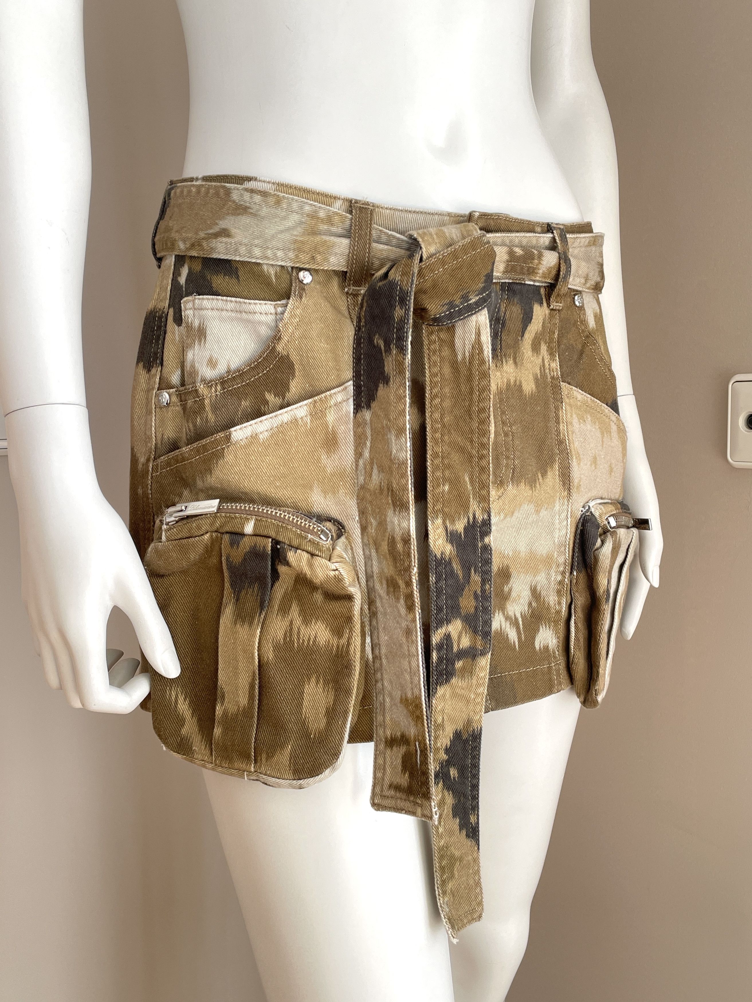 Blumarine Blumarine belted mini cargo camouflage print skirt Size 25" / US 0 / IT 36 - 4 Thumbnail