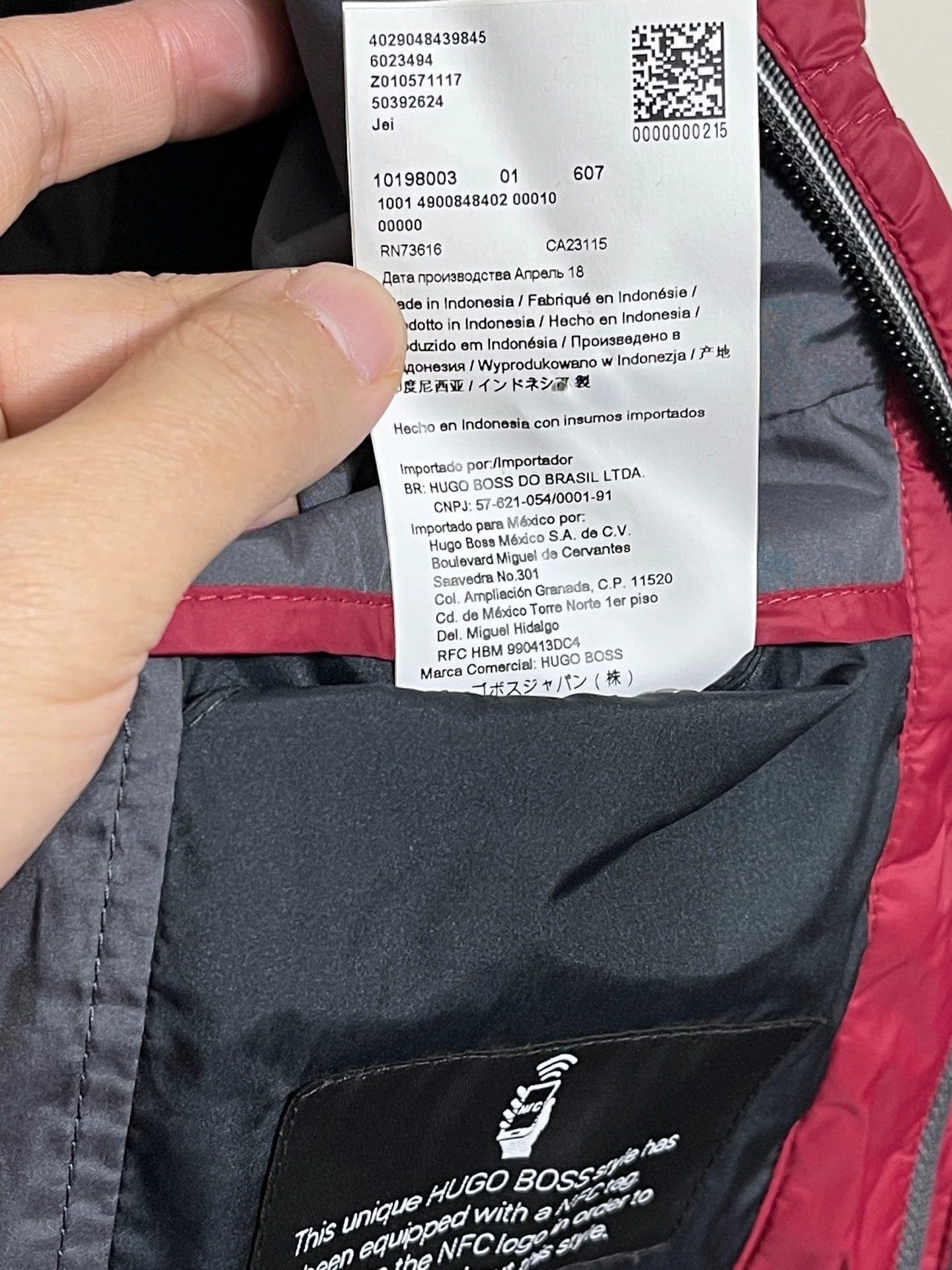 Hugo Boss Multi-Color Quilted Light Jacket - XL Size US XXS / EU 40 - 8 Thumbnail