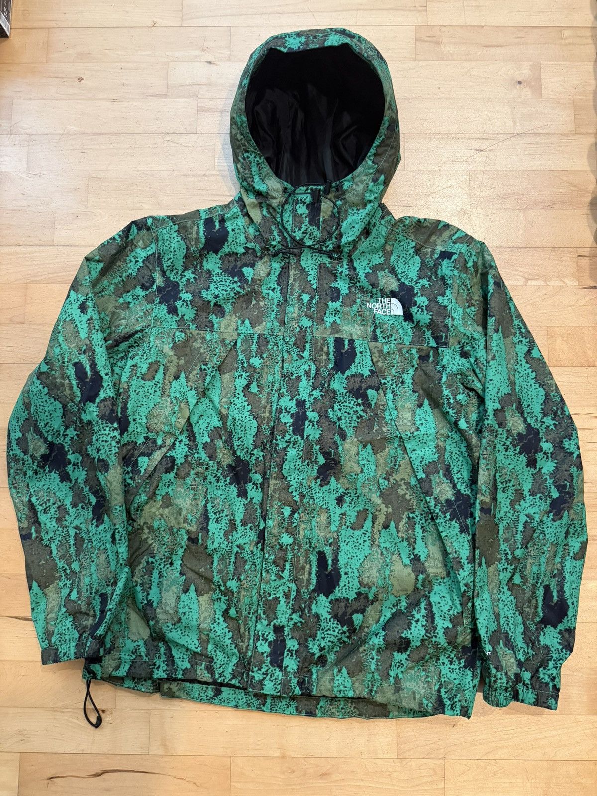 THE NORTH FACE Men Waterproof Antora Rain Jacket Camo Large