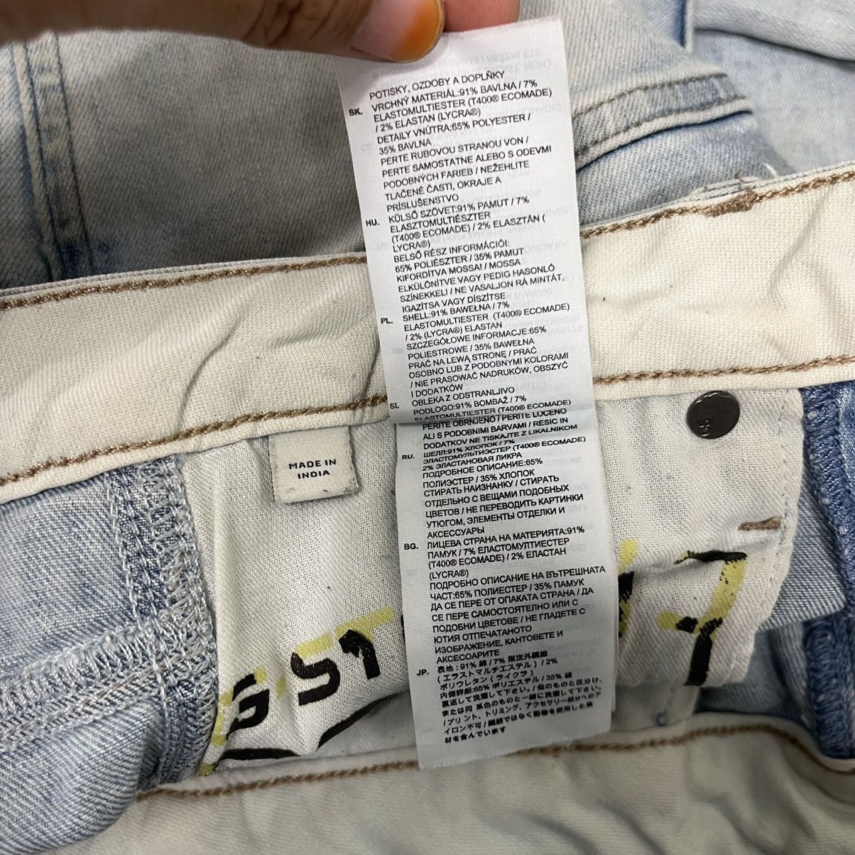 G-Star Vintage G Star Raw 96 Bikers Denim Jeans Size 28" / US 6 / IT 42 - 20 Thumbnail