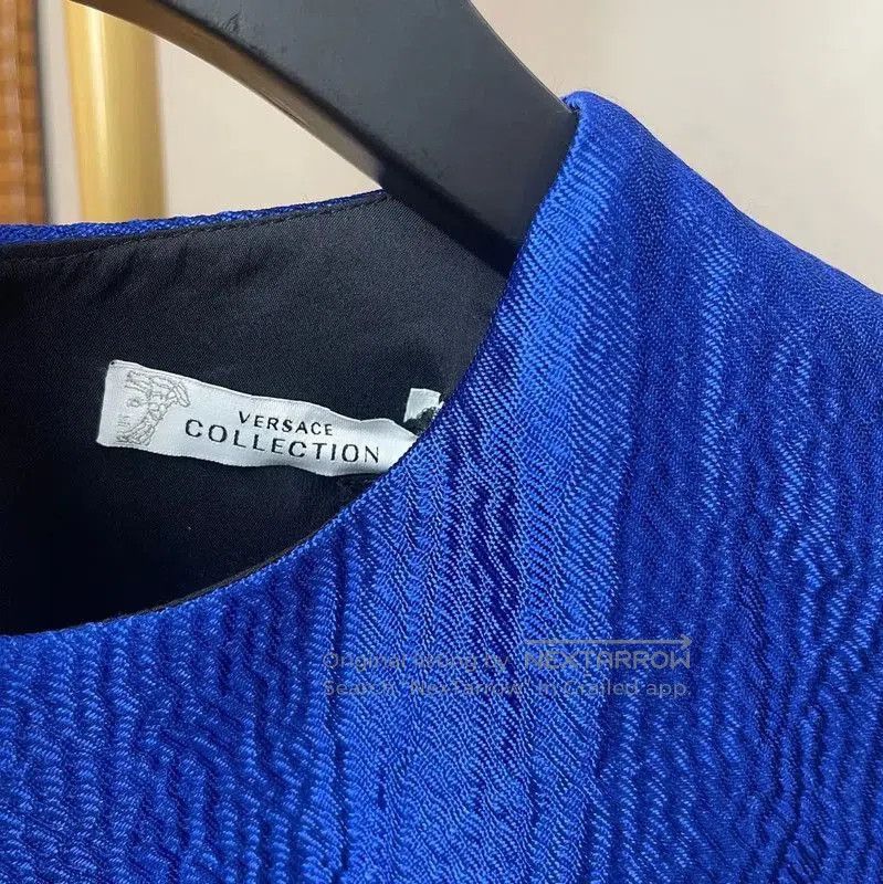 Versace Versace Summer Blue Cotton Midi Dress . Size XXS / US 00 / IT 34 - 3 Thumbnail