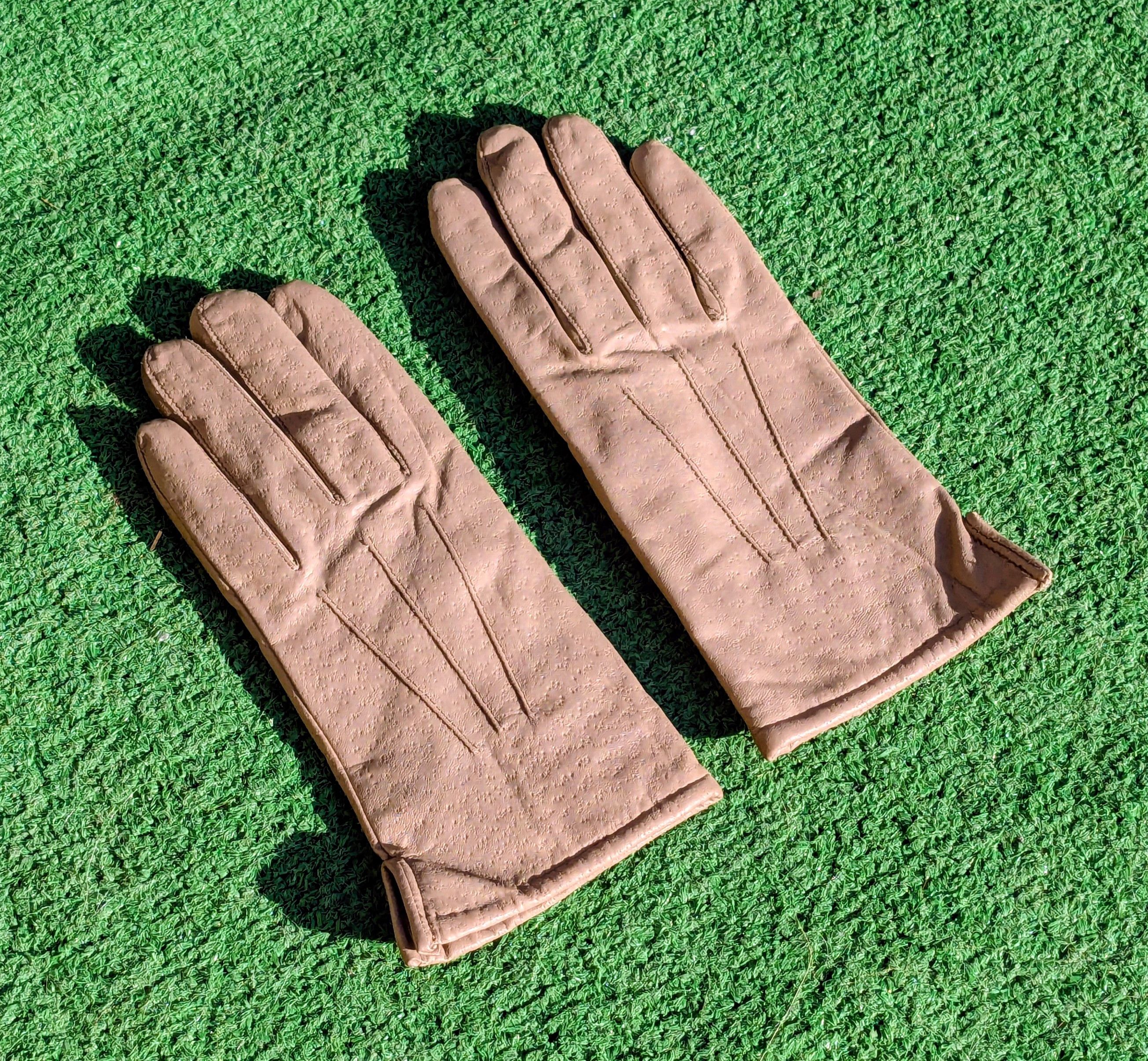 Other Vintage Leather w/Acrylic Lining Petite Large Gloves EUC Size ONE SIZE - 1 Thumbnail