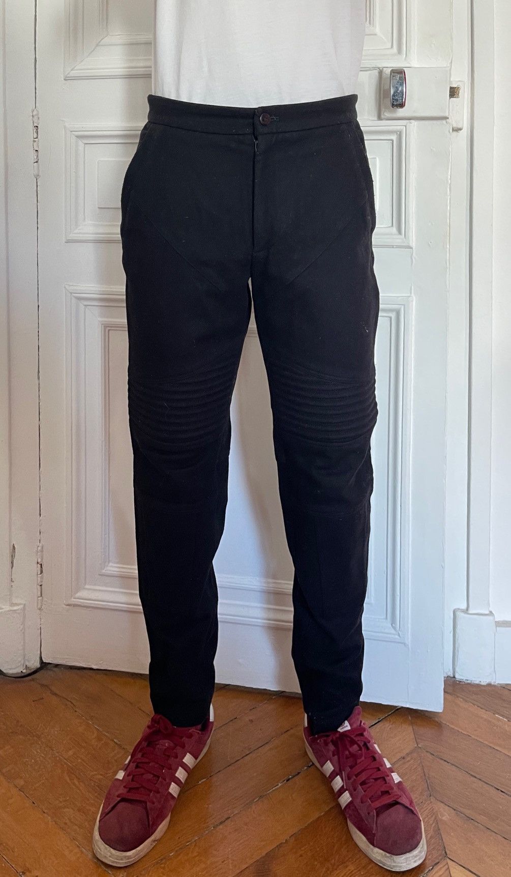 Givenchy Givenchy by Riccardo Tisci wool biker trousers Size US 34 / EU 50 - 1 Thumbnail
