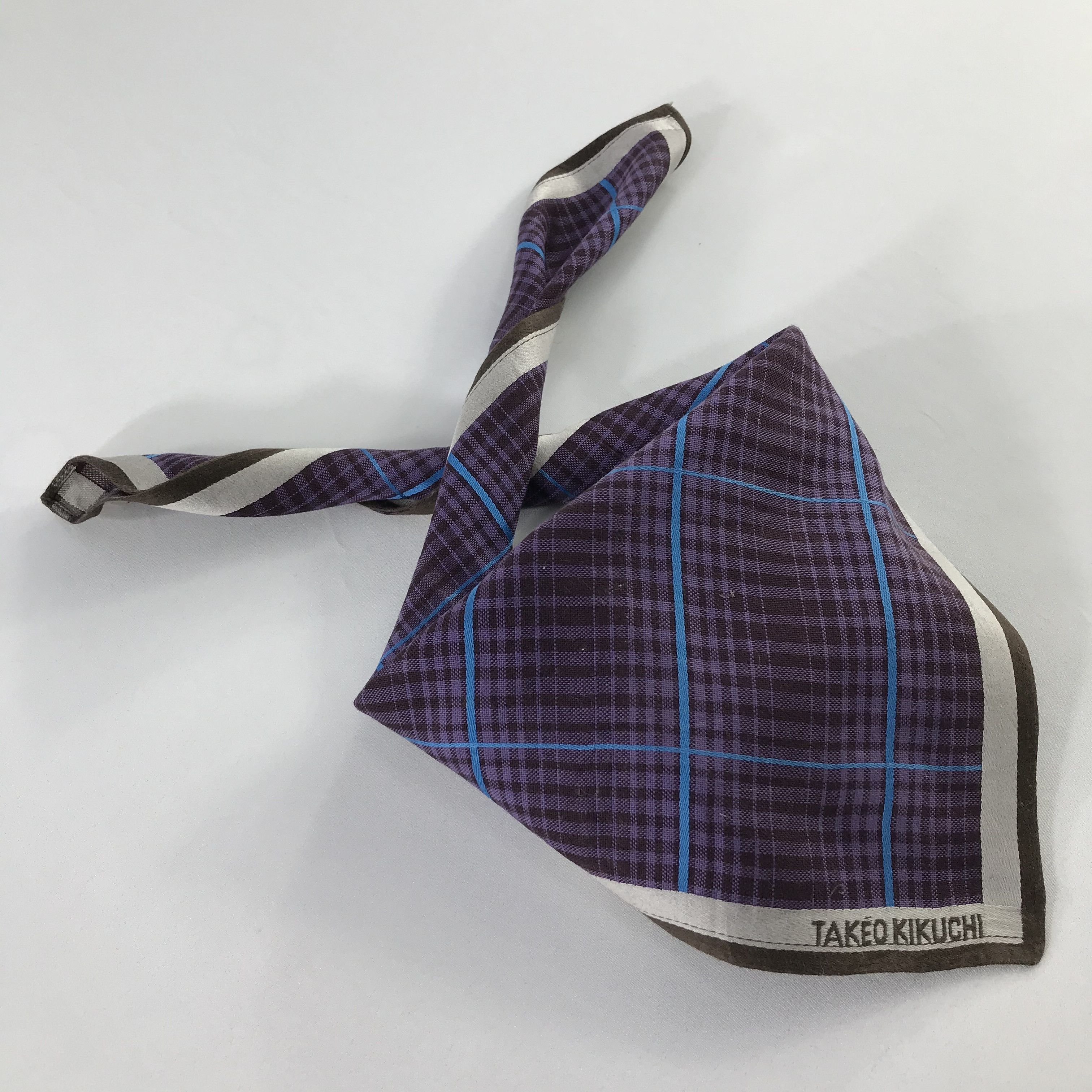 Takeo Kikuchi × Vintage Takeo Kikuchi Bandana / Handkerchief / Neckerchief - S1002 Size ONE SIZE - 4 Thumbnail