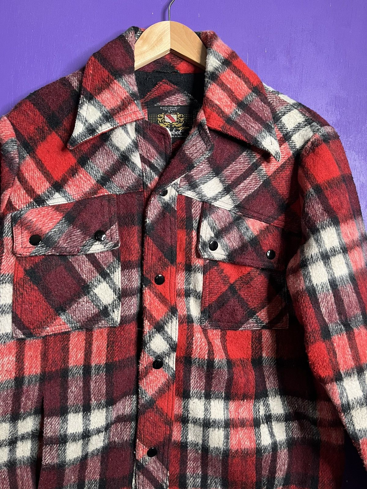Vintage Vintage 80s Cabot tailored heavy plaid flannel shirt Size US M / EU 48-50 / 2 - 3 Thumbnail