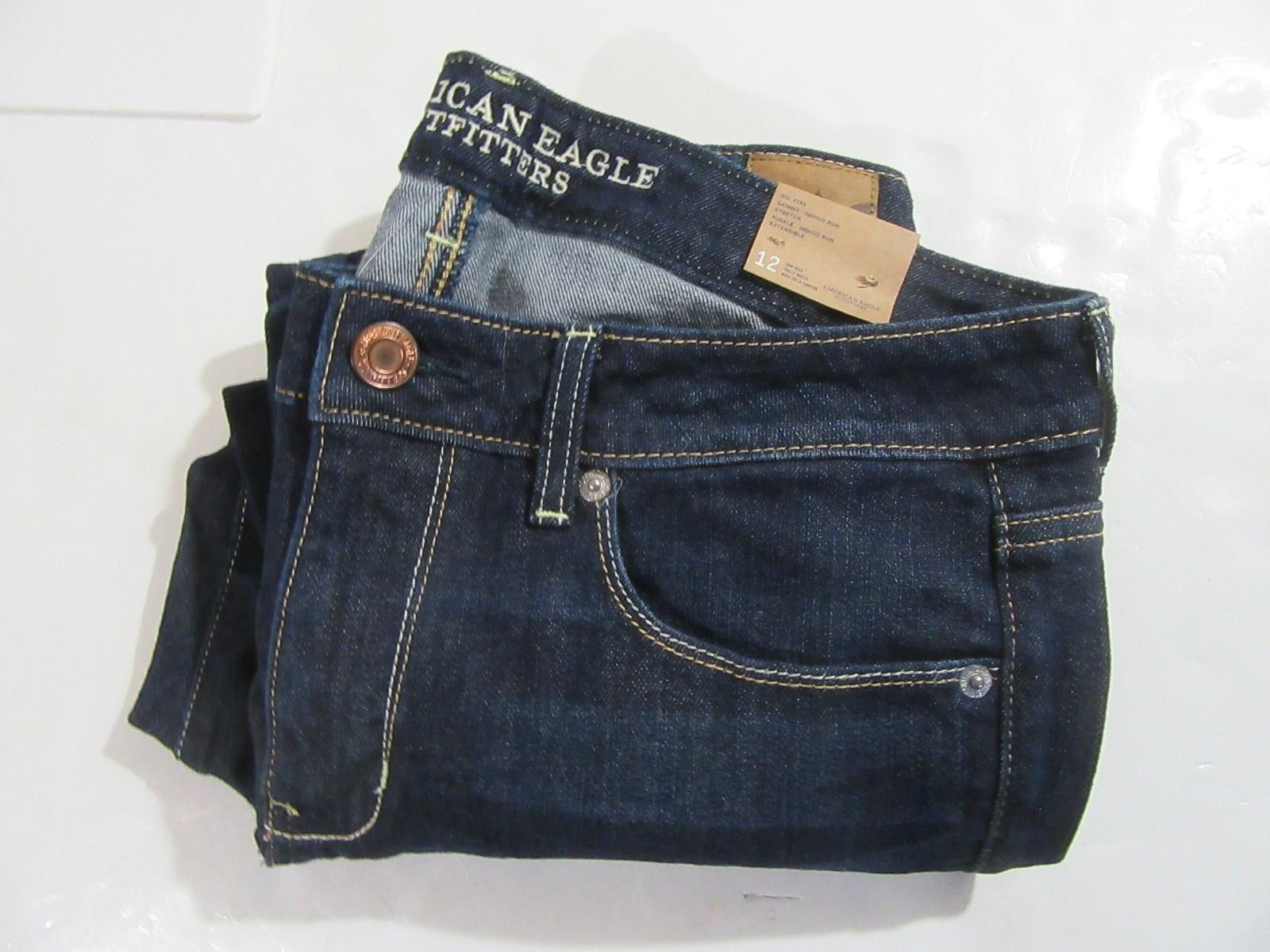 American Eagle Outfitters American Eagle Womens Skinny Denim Blue Jeans Size 12 NWT Size 34" / US 12 / IT 48 - 8 Thumbnail