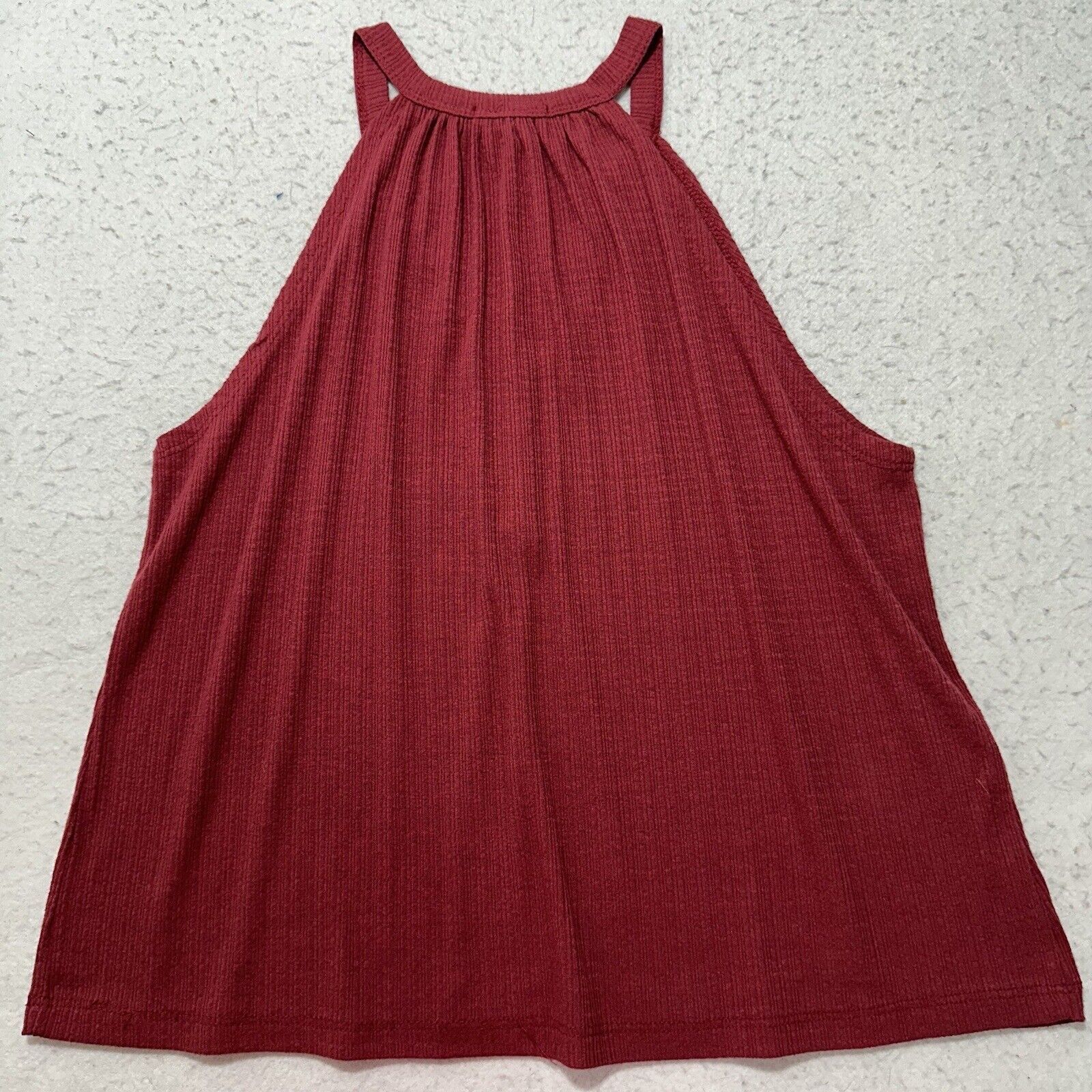 Other Tiny Willow M/L Halter V-Neck Tank Top Maroon Red Blouse Size L / US 10 / IT 46 - 9 Thumbnail