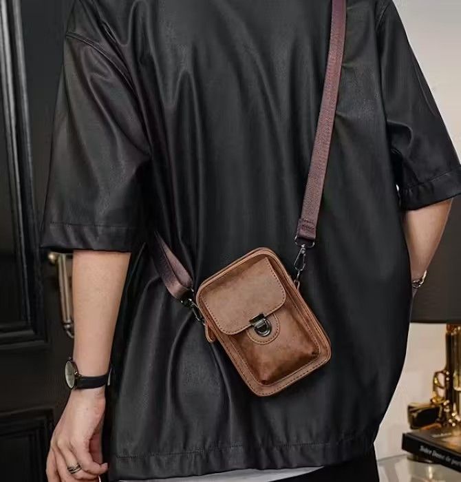 Japanese Brand Mini Crossbody Bag Pu Leather Bah Size ONE SIZE - 1 Thumbnail
