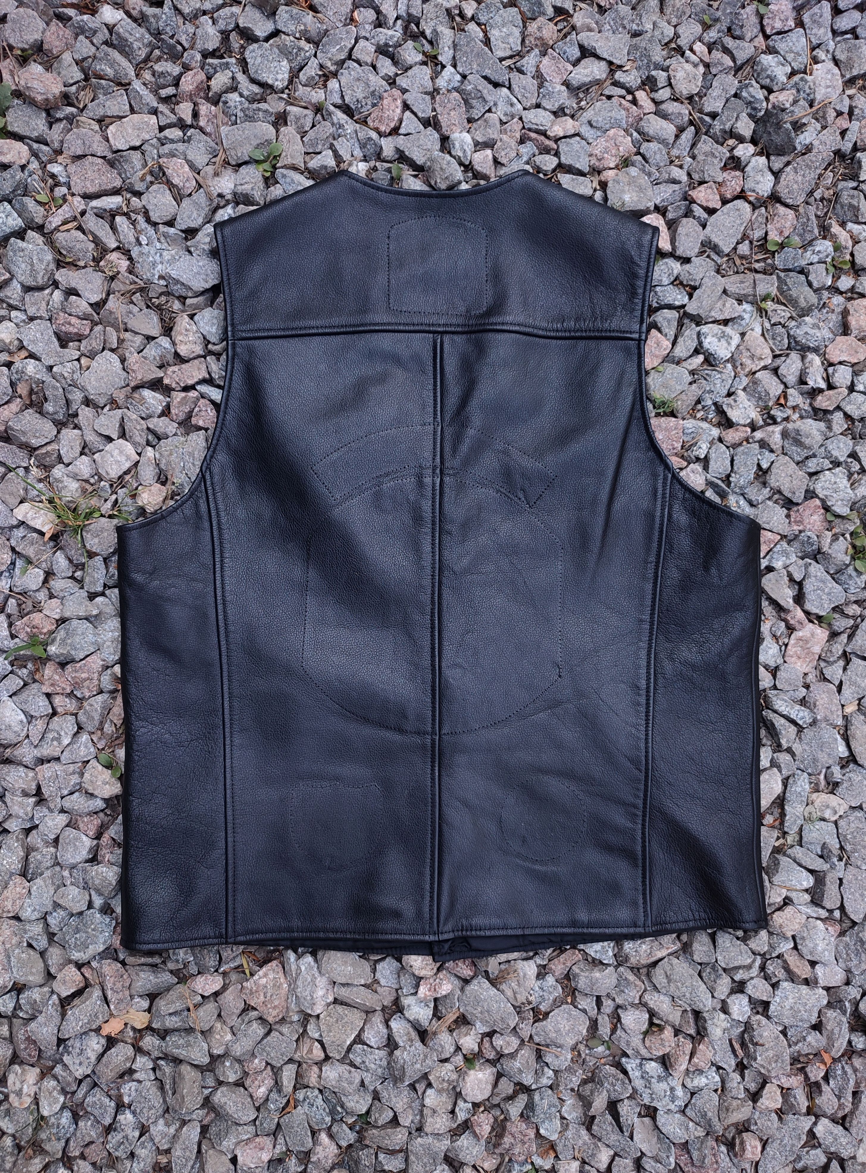 Harley Davidson Harley Davidson Vintage Leather Biker Vest Size US L / EU 52-54 / 3 - 9 Thumbnail