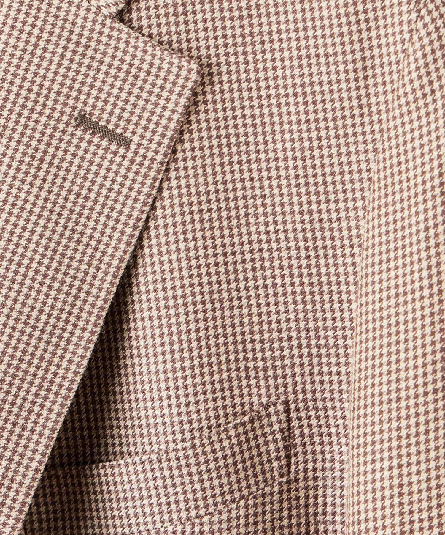 Todd Snyder Italian Soft Sutton Suit in Brown Houndstooth Size 42R - 8 Thumbnail