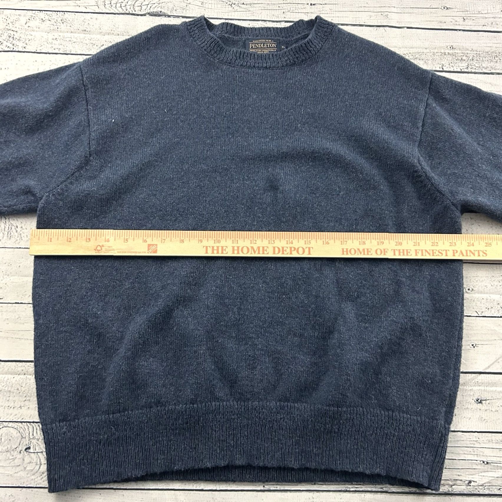 Pendleton Pendleton Pullover Wool Sweater Men's XL Blue Crew Neck Shirt Sweater Mens XL Blue Pullover Wool Pendleton Size US XL / EU 56 / 4 - 4 Thumbnail