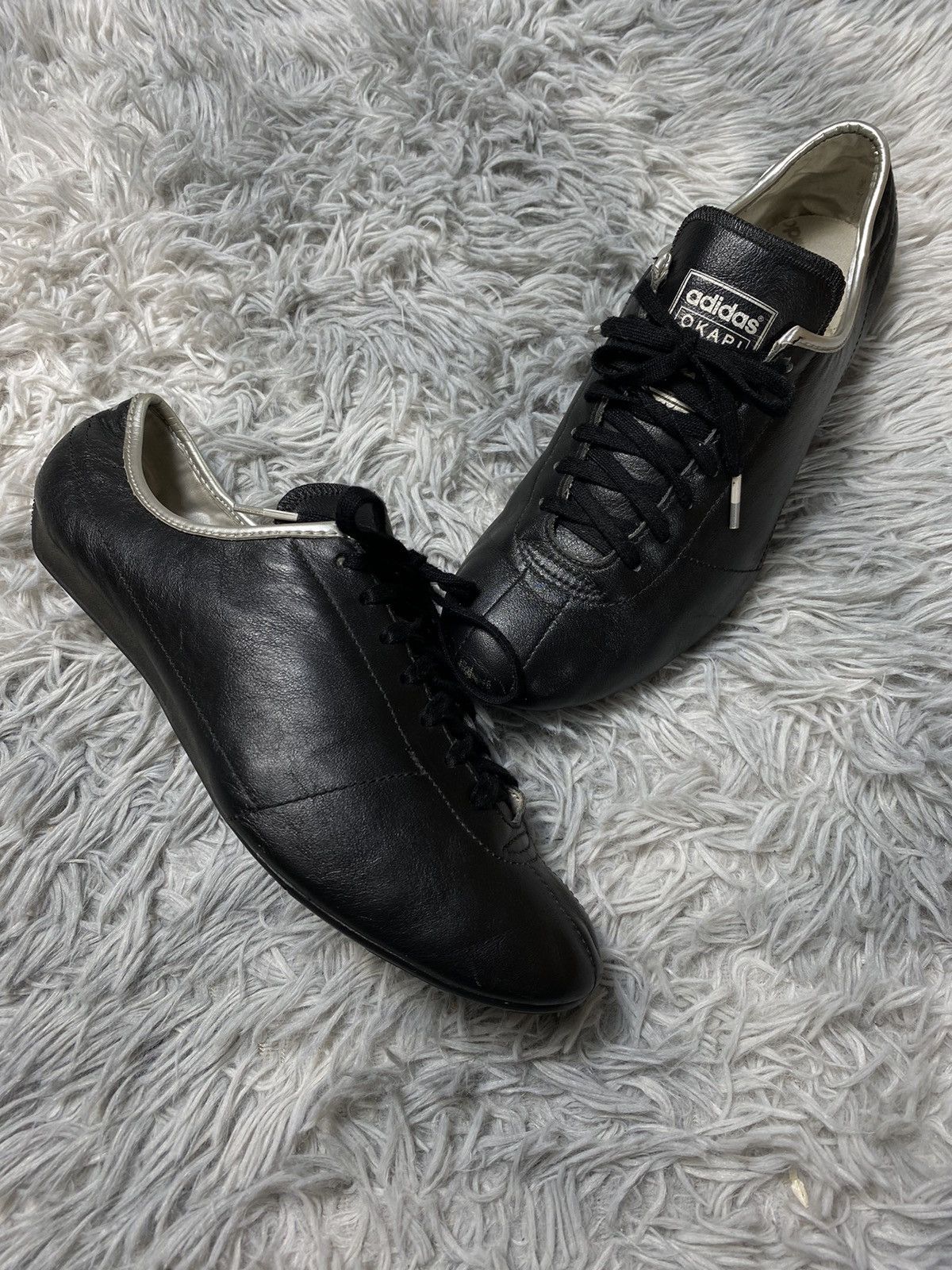 Adidas adidas Okapi Black Leather Sneakers Size 8 Japanese Brand Size US 8 / IT 38 - 2 Thumbnail