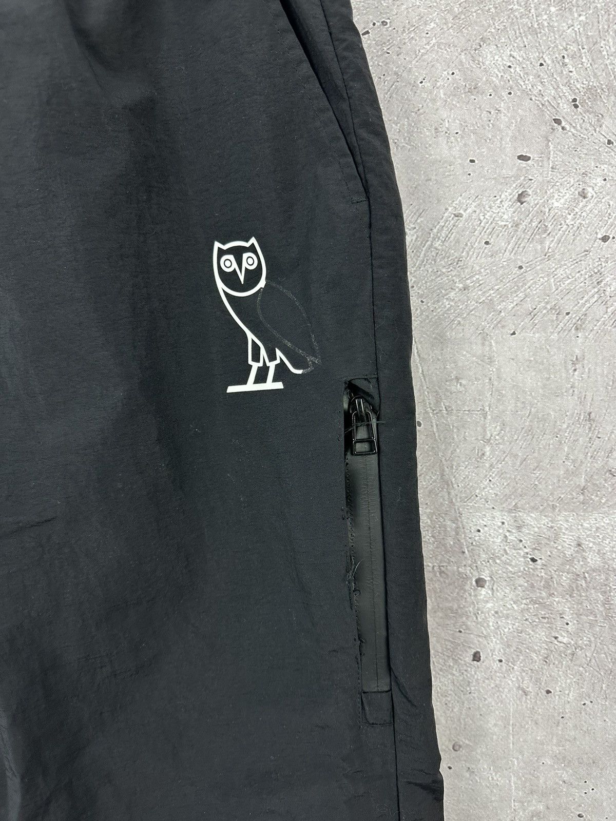 Drake × October's Very Own OVO October’s Very Own Black Nylon Joggers Pants Size US 30 / EU 46 - 4 Thumbnail