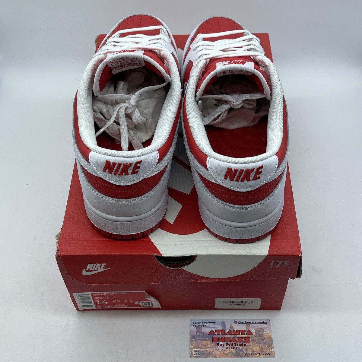 Nike Dunk low championship red Size US 14 / EU 47 - 6 Thumbnail