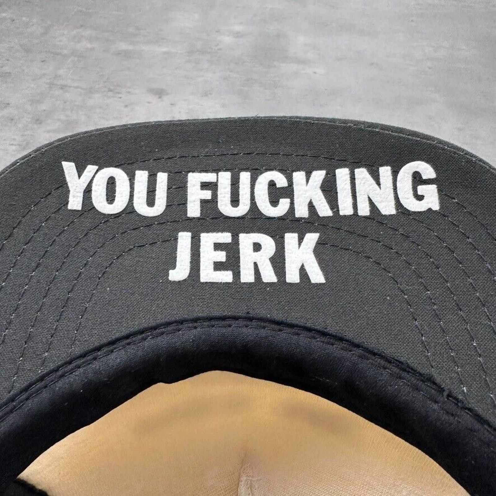 Vintage Vintage Piss Me Off You F***ing Jerk Novelty Hat Size ONE SIZE - 4 Thumbnail