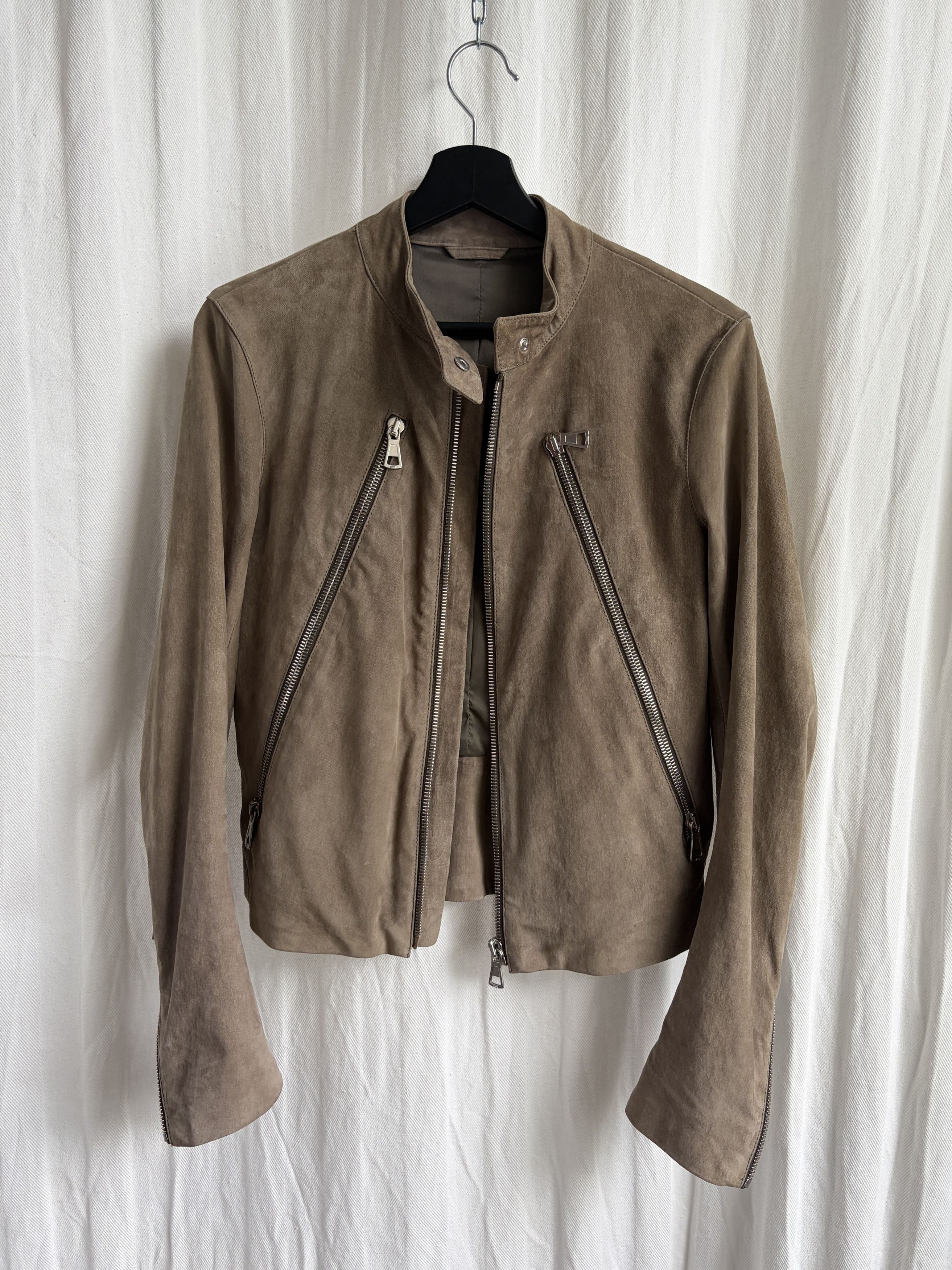 Maison Margiela AW11 Suede 5-Zip Leather Jacket Size L / US 10 / IT 46 - 6 Thumbnail