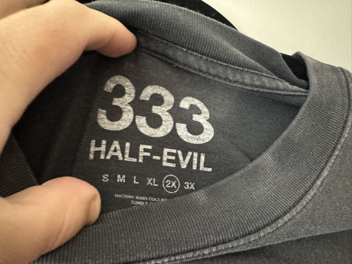 Half Evil Gray Half Evil 333 Metal Logo Graphic T-Shirt Size US XXL / EU 58 / 5 - 2 Thumbnail