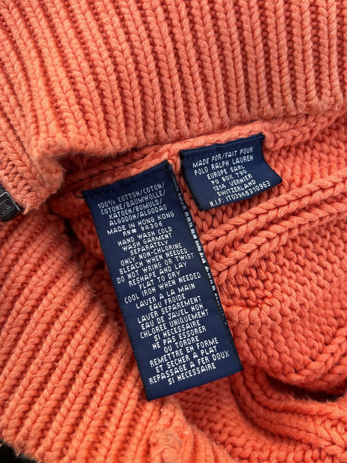 Polo Ralph Lauren Vintage Polo By Ralph Lauren Cable Knit Zippered Sweater Size M / US 6-8 / IT 42-44 - 10 Thumbnail