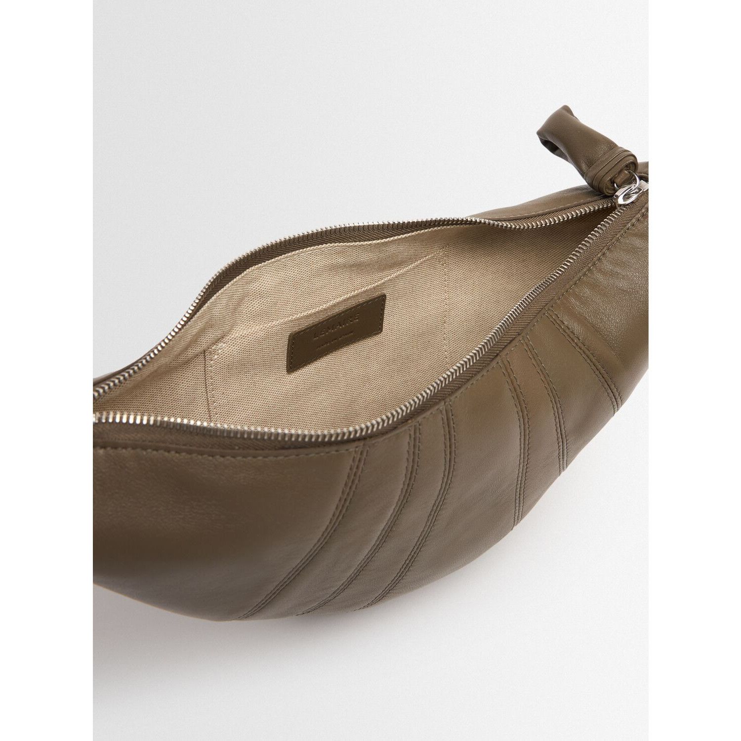 Lemaire LEMAIRE Croissant Small Dark Khaki Leather Shoulder Bag New Size ONE SIZE - 4 Thumbnail