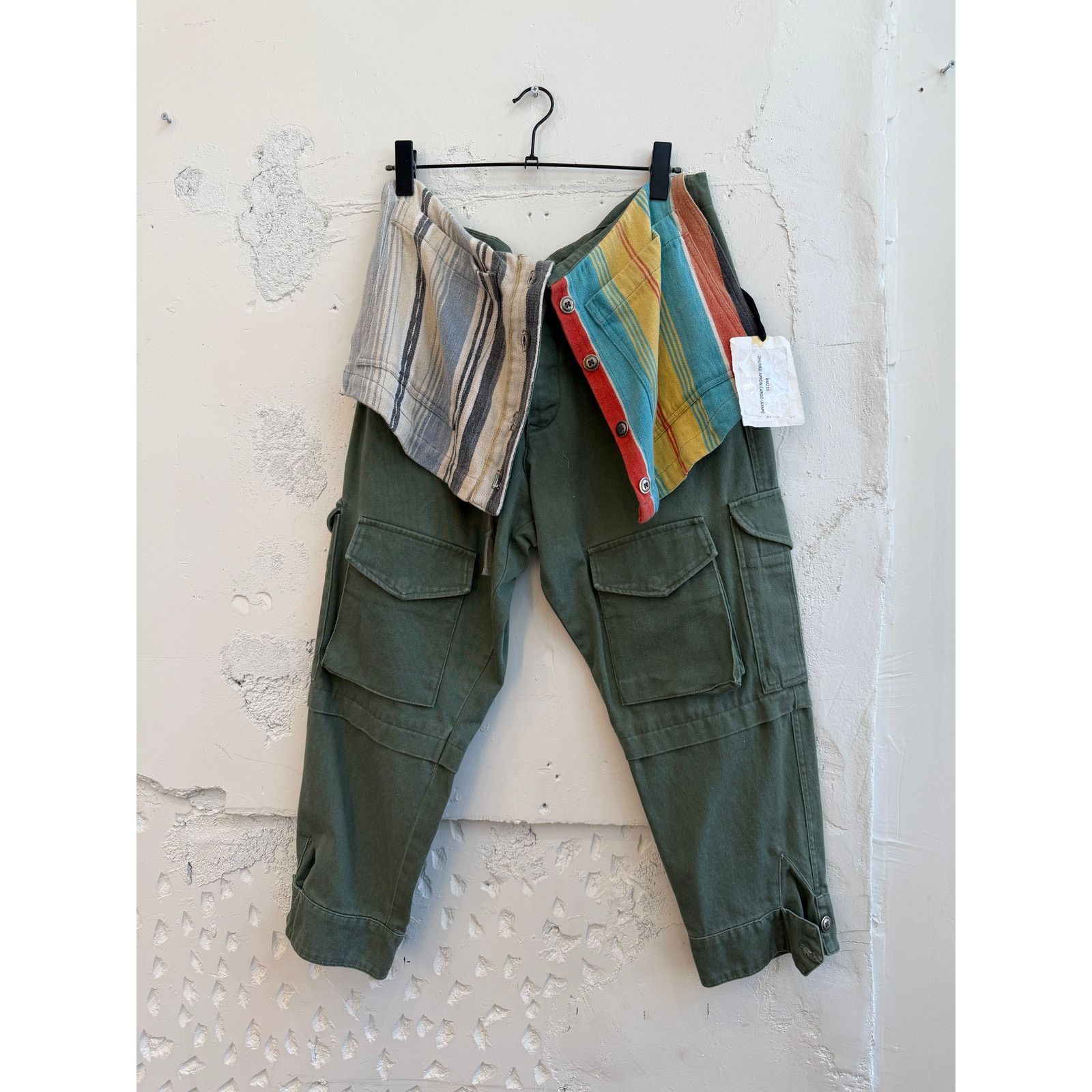 Greg Lauren Greg Lauren SAMPLE Dhurrie Apron Cargo Pants Size US 34 / EU 50 - 1 Thumbnail