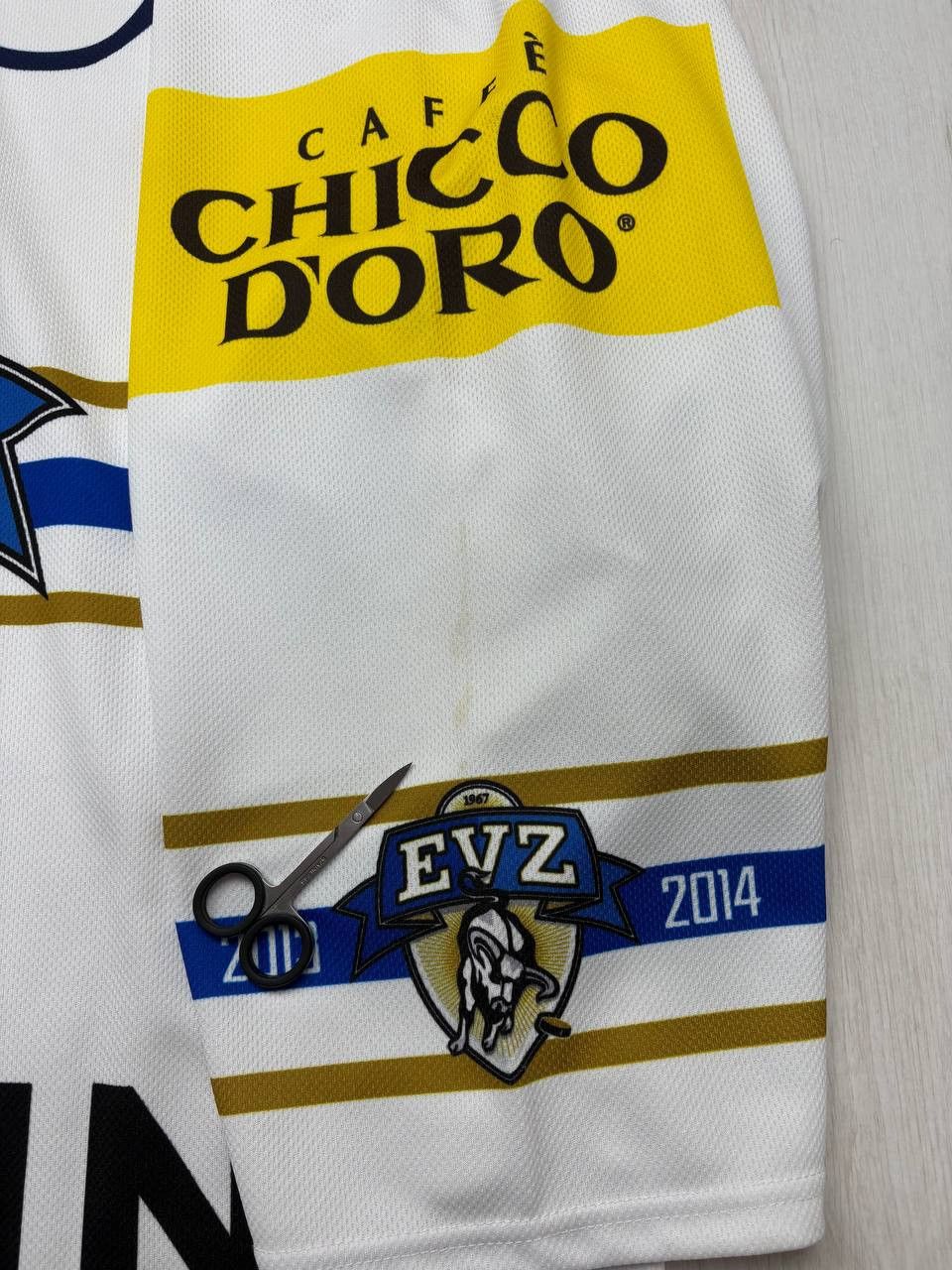 NHL EVZ Zug 2013/2014 Ice Hockey #1 HAUSER Size US XL / EU 56 / 4 - 7 Thumbnail