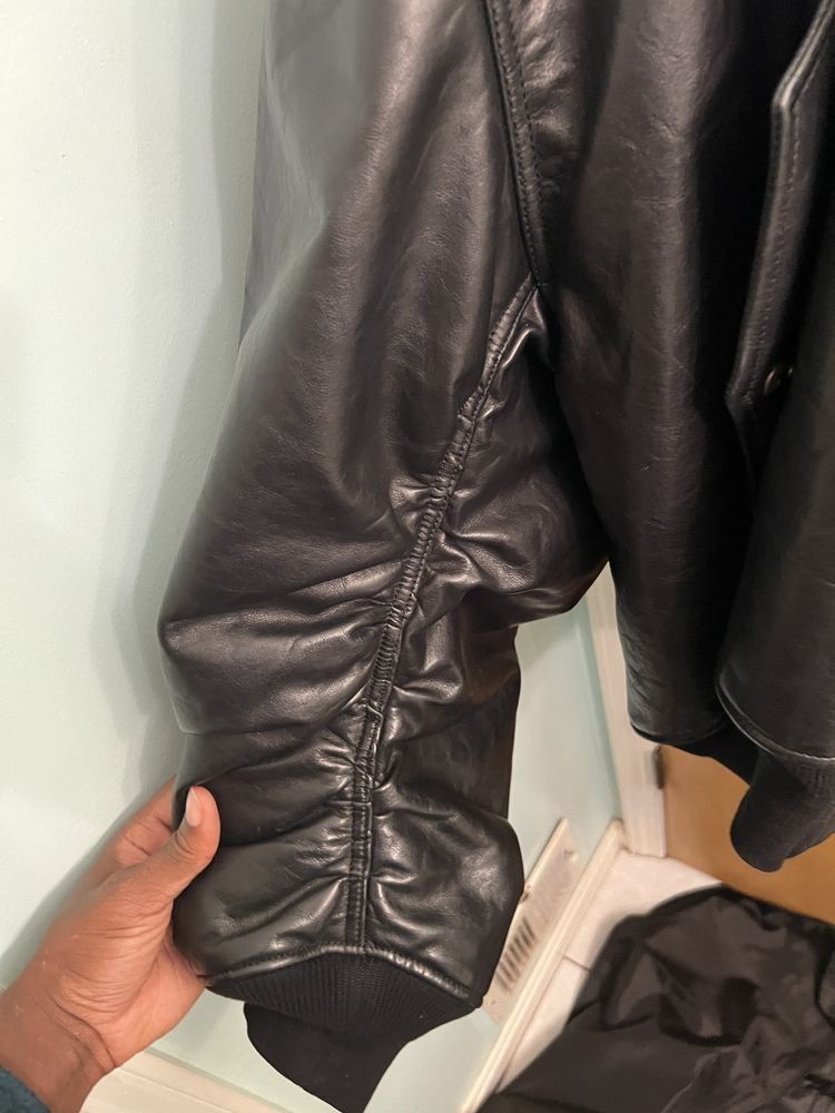 Balenciaga bullskin leather bomber jacket Size US S / EU 44-46 / 1 - 5 Thumbnail