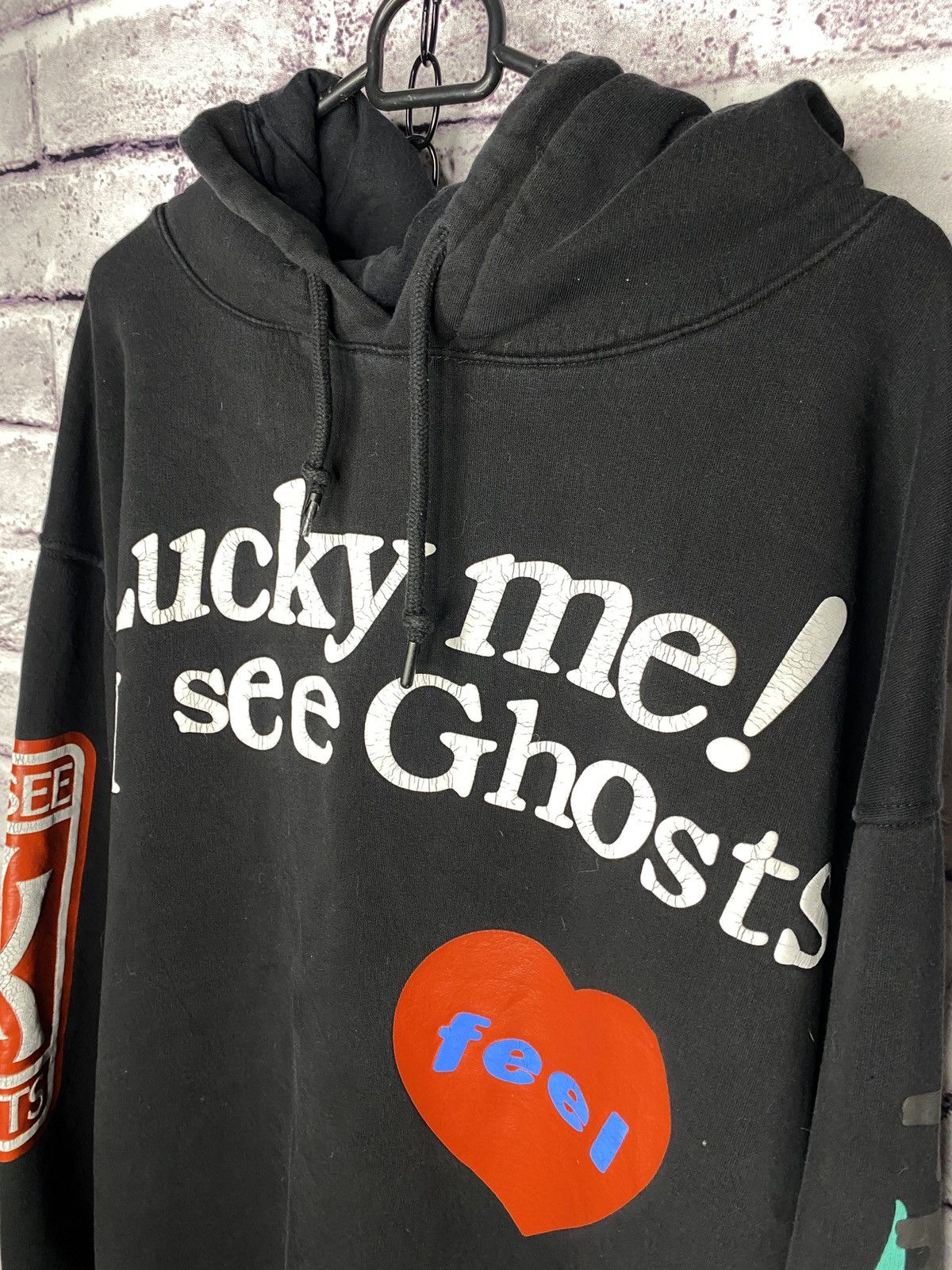 Rap Tees Y2K Kanye West "Lucky Me I See Ghosts" Bootleg Hoodie Size US XXL / EU 58 / 5 - 9 Thumbnail