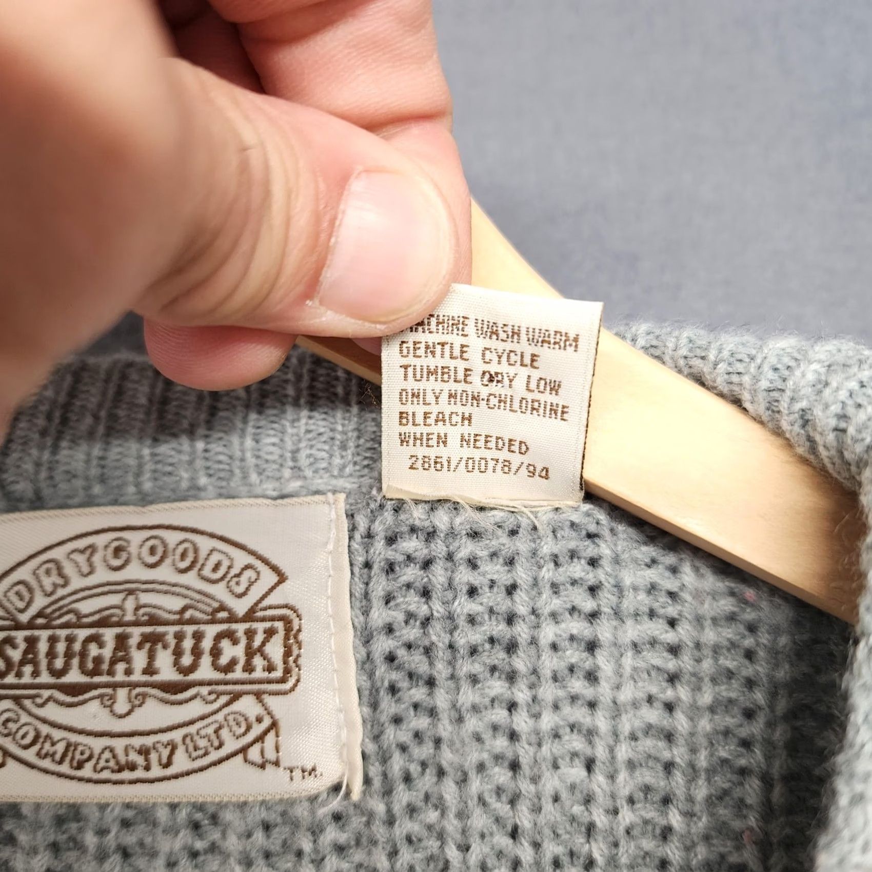 Vintage VINTAGE Saugatuck Drygoods Cardigan Sweater Mens XL Gray Button Front 90s Size US XL / EU 56 / 4 - 6 Thumbnail