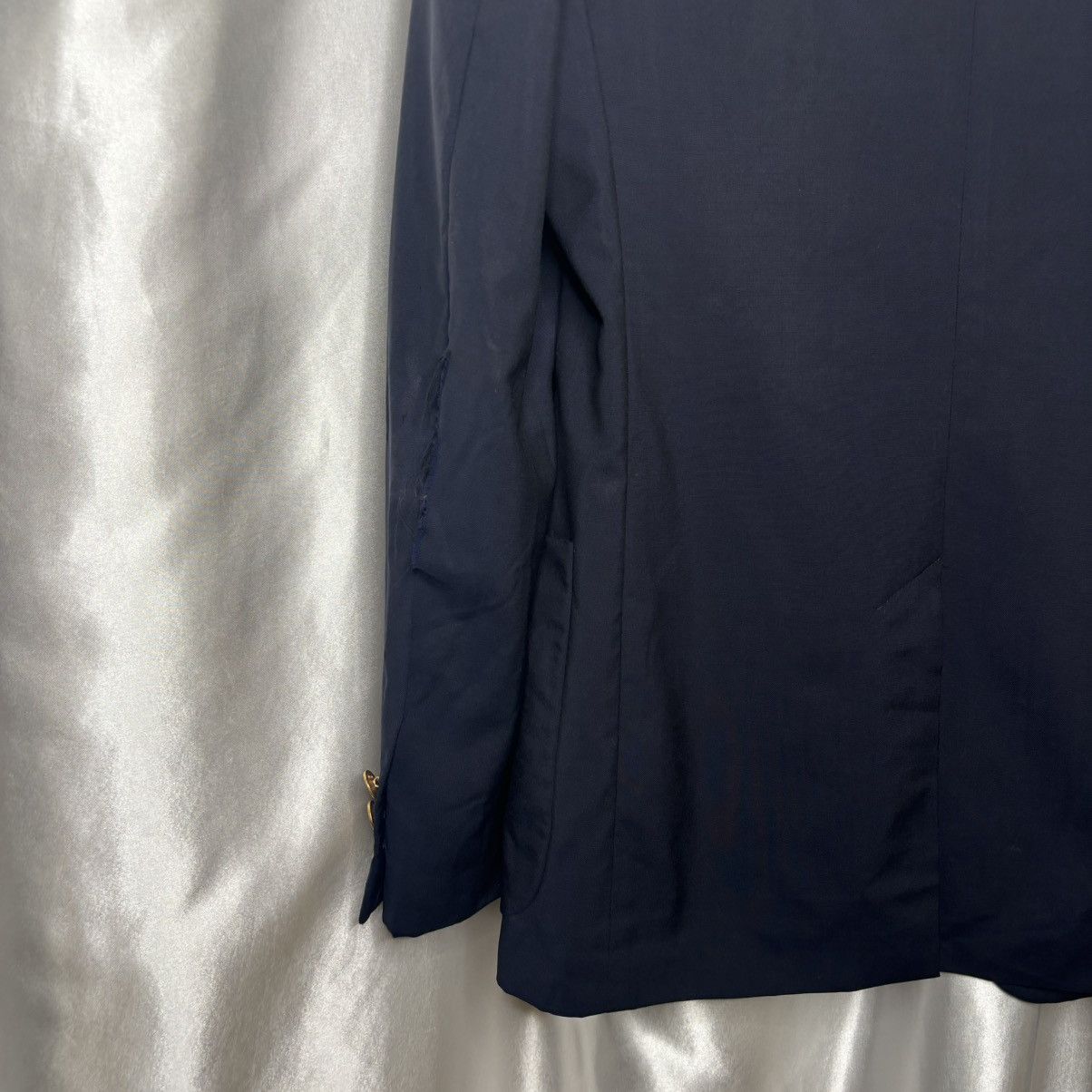 Prada navy woolen mohair Prada jacket with gold colored buttons Size 48R - 14 Thumbnail