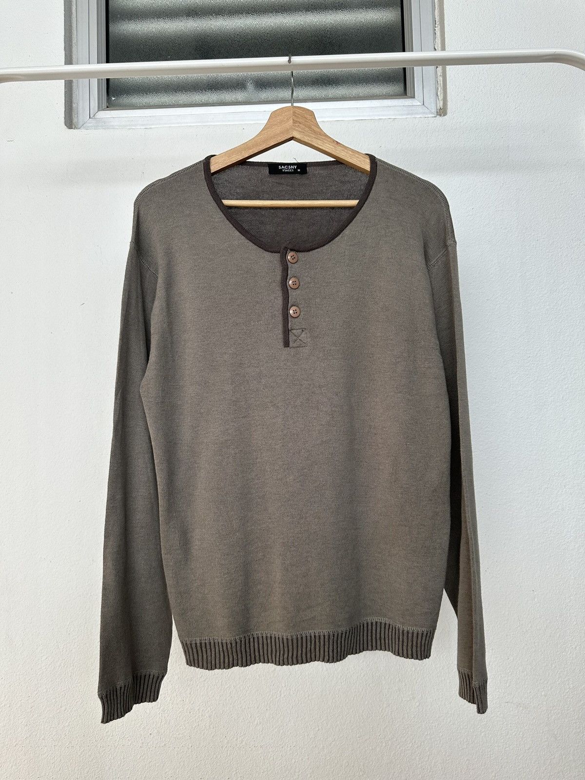 Yohji Yamamoto 90's SACSNY Y'saccs by Yohji knit jumper Size US M / EU 48-50 / 2 - 7 Thumbnail
