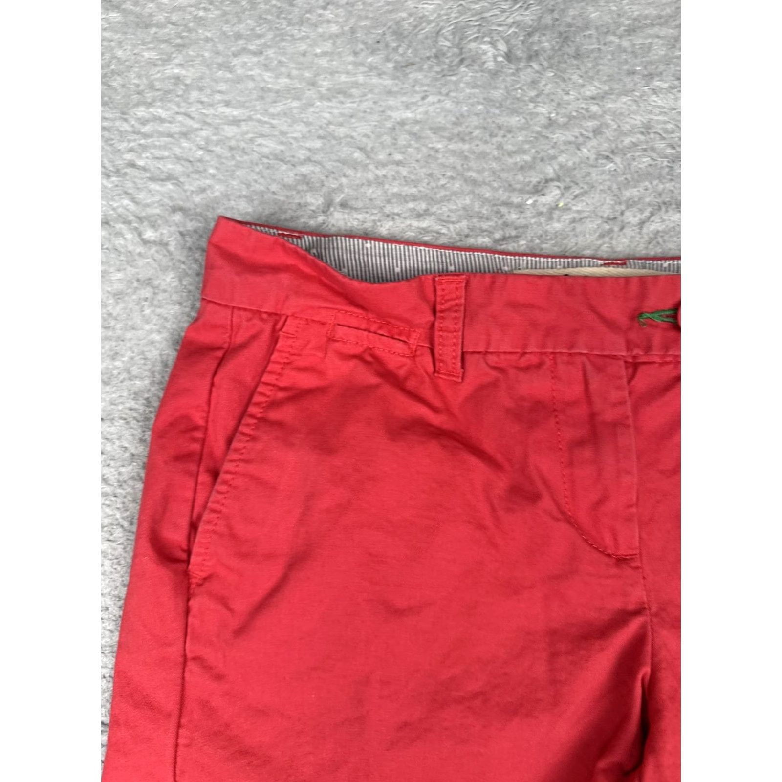 Tommy Hilfiger Tommy Hilfiger Shorts Womens 4 Red Chino Twill Flat Front Casual Summer 27in Waist 4in Inseam Mens? Womens Size 27" / US 4 / IT 40 - 4 Thumbnail