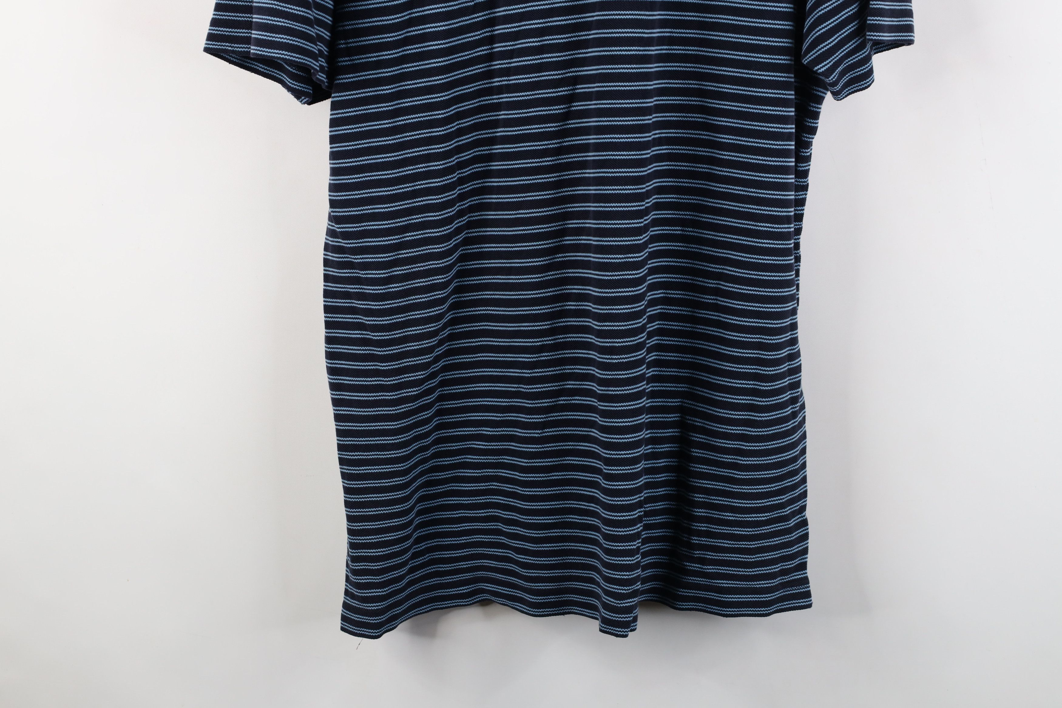 DKNY Vintage 90s Y2K DKNY Striped Thermal Knit V-Neck T-Shirt Size US L / EU 52-54 / 3 - 14 Thumbnail