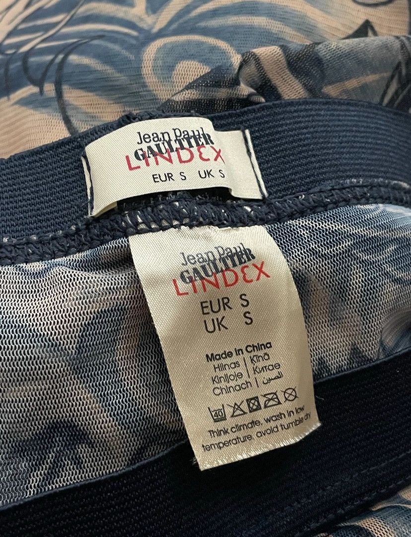 Jean Paul Gaultier Jean Paul Gaultier JPG Lindex Tattoo Y2k Leggings Mesh Pants Size 27" / US 4 / IT 40 - 9 Thumbnail