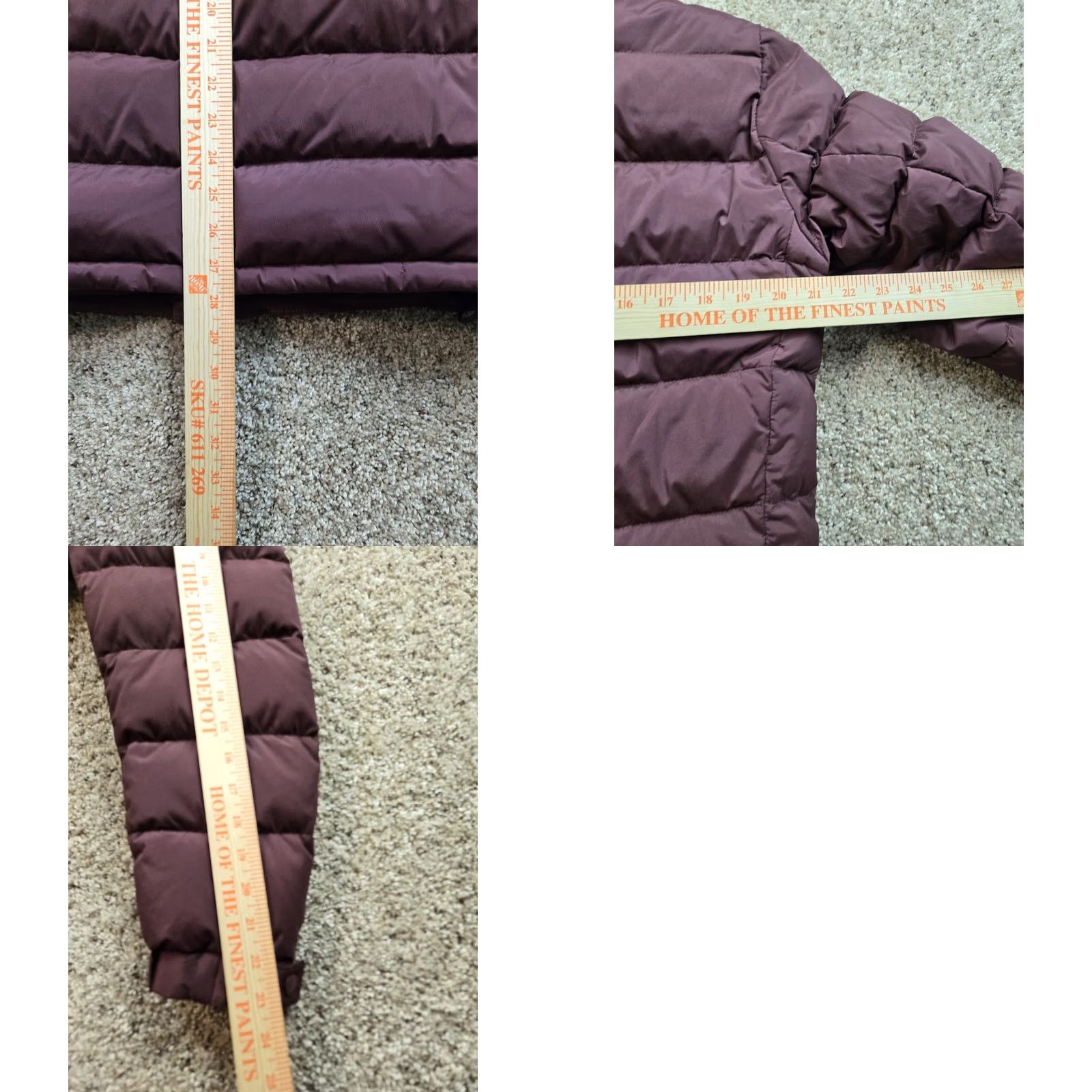 Uniqlo Uniqlo Down Jacket Womens L Burgundy Quilted Full Zip Pockets Lightweight Size L / US 10 / IT 46 - 8 Thumbnail