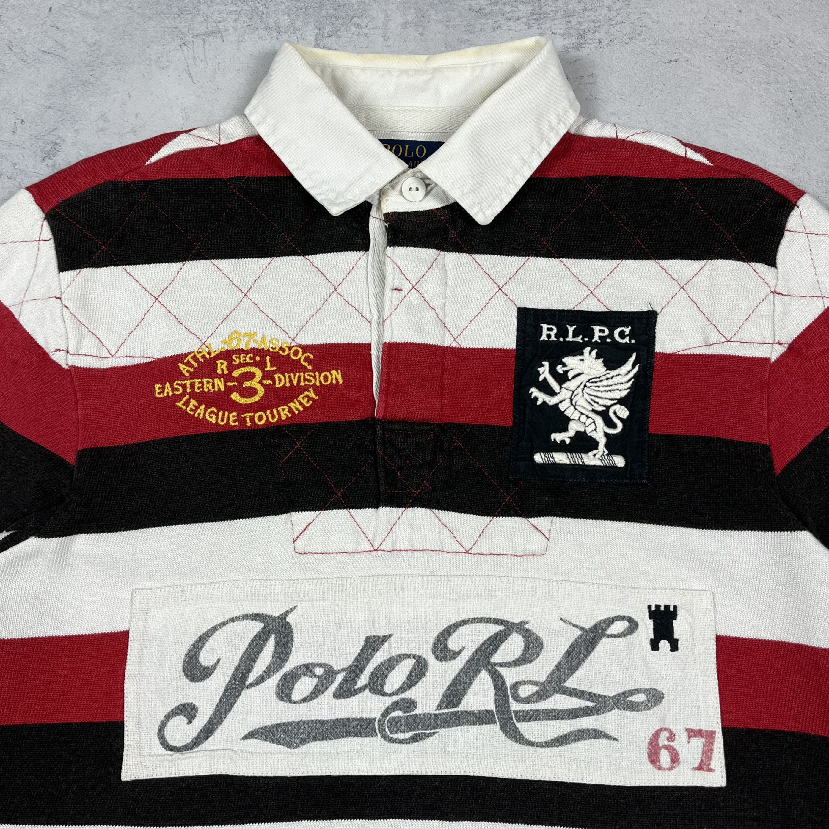 Polo Ralph Lauren Vintage Polo Ralph Lauren Big Logo Rugby Shirt 90’s Size US M / EU 48-50 / 2 - 7 Thumbnail